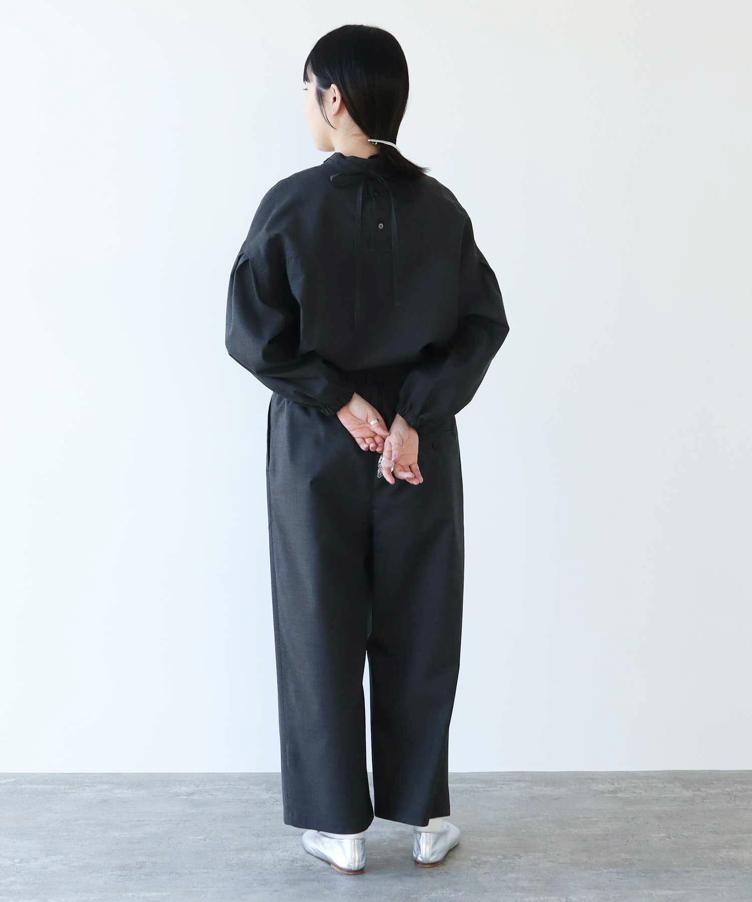 AMBIDEX Store △WOOLトロ RAPTRAUSERS PANTS(F BLACK): FLAT-cic-HATENA