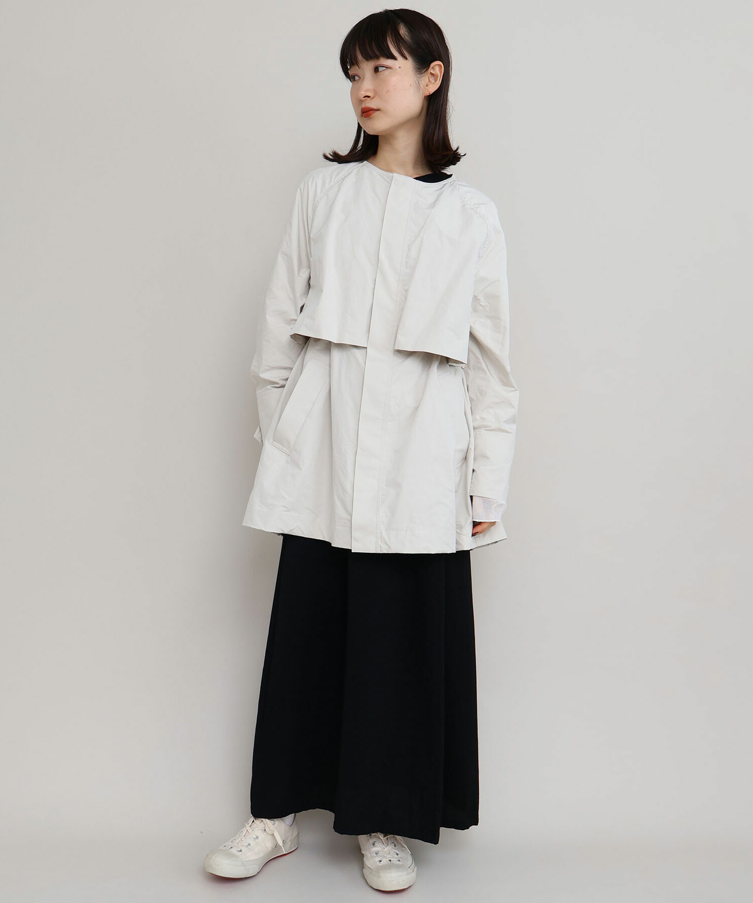 AMBIDEX Store 〇ピーチスキンタフタ ショート コート(F クロ): iki