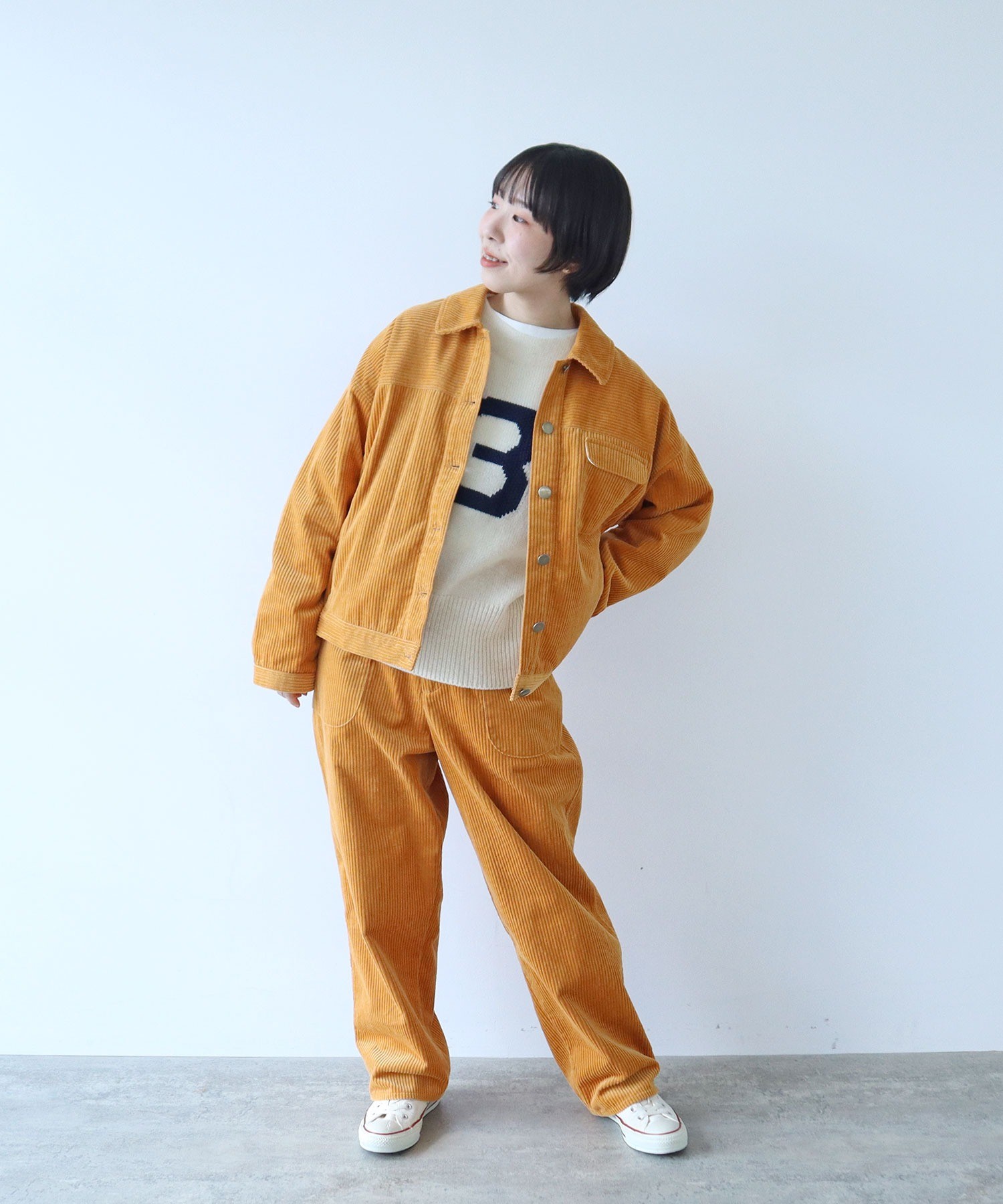 AMBIDEX Store ○○6Wコーデュロイ ブルゾン(F カーキ): PAR ICI