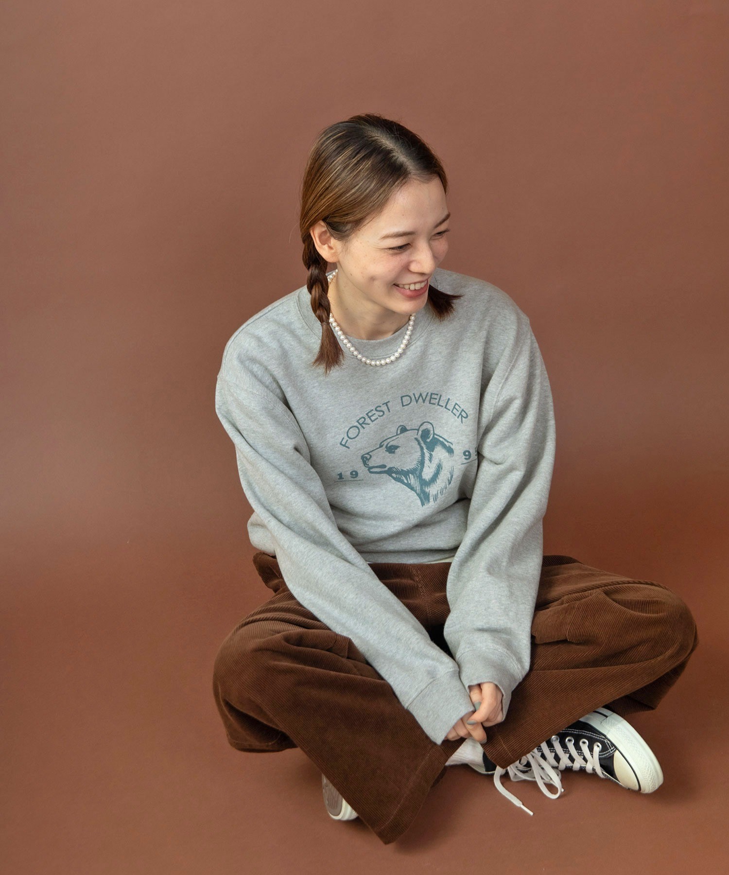 AMBIDEX Store ○○FOREST DWELLER スウェットプルオーバー(F グリーン