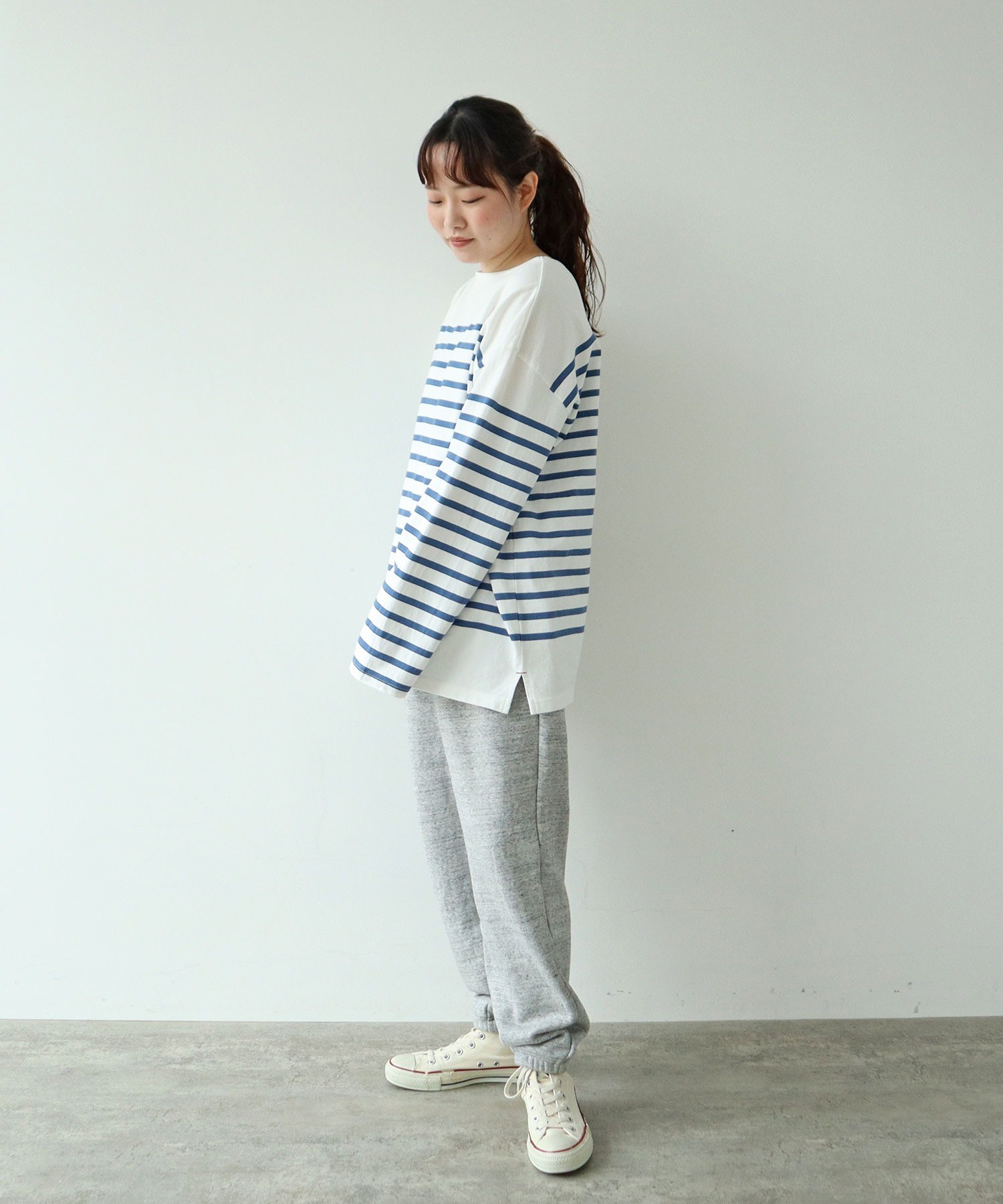 AMBIDEX Store △○NAVYS フレンチテリー スウェットパンツ(F キナリ