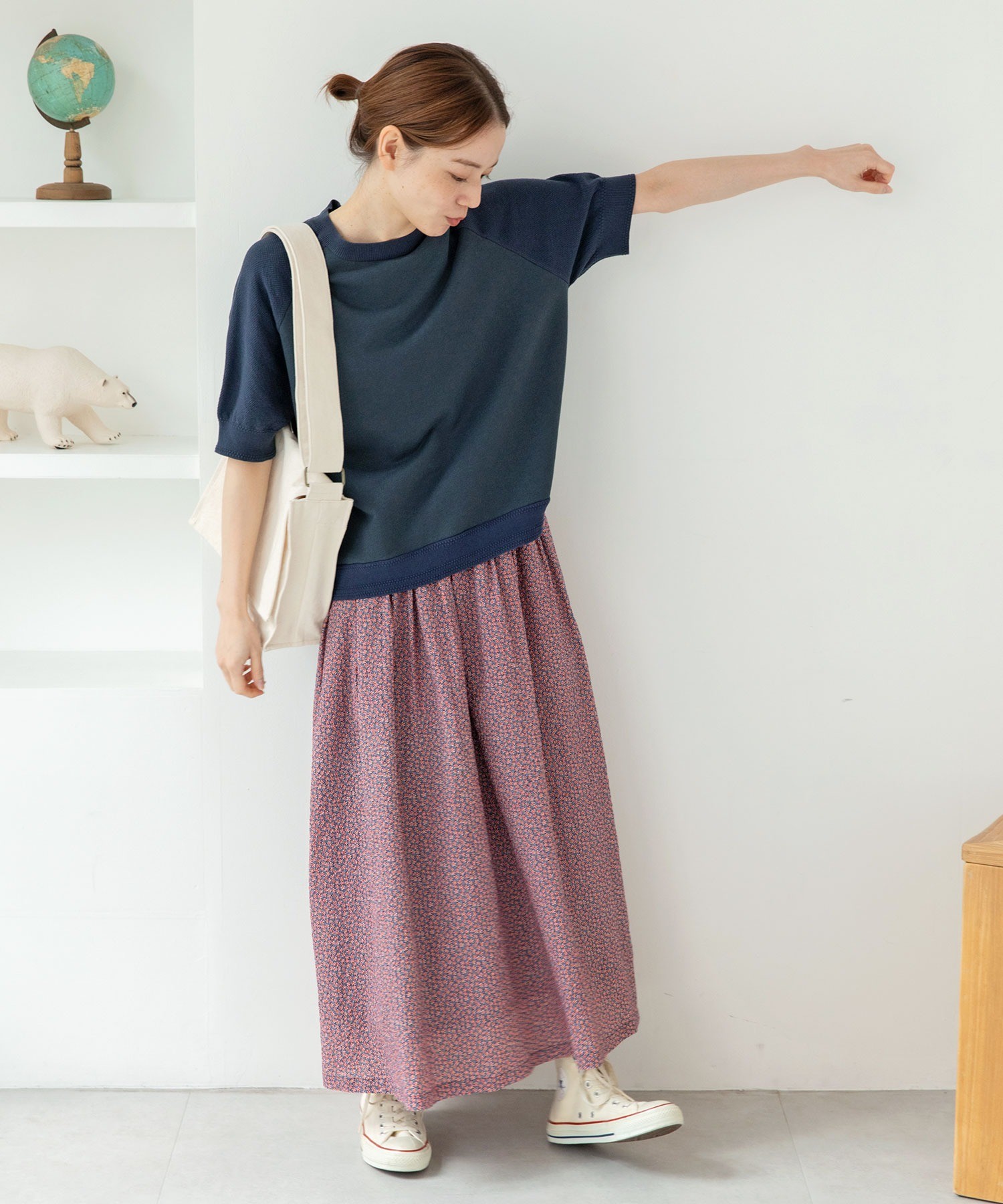 AMBIDEX Store ○ぽこぽこ小花 リバティプリントギャザー AMBIDEX Store ○ぽこぽこ小花 リバティプリントギャザー