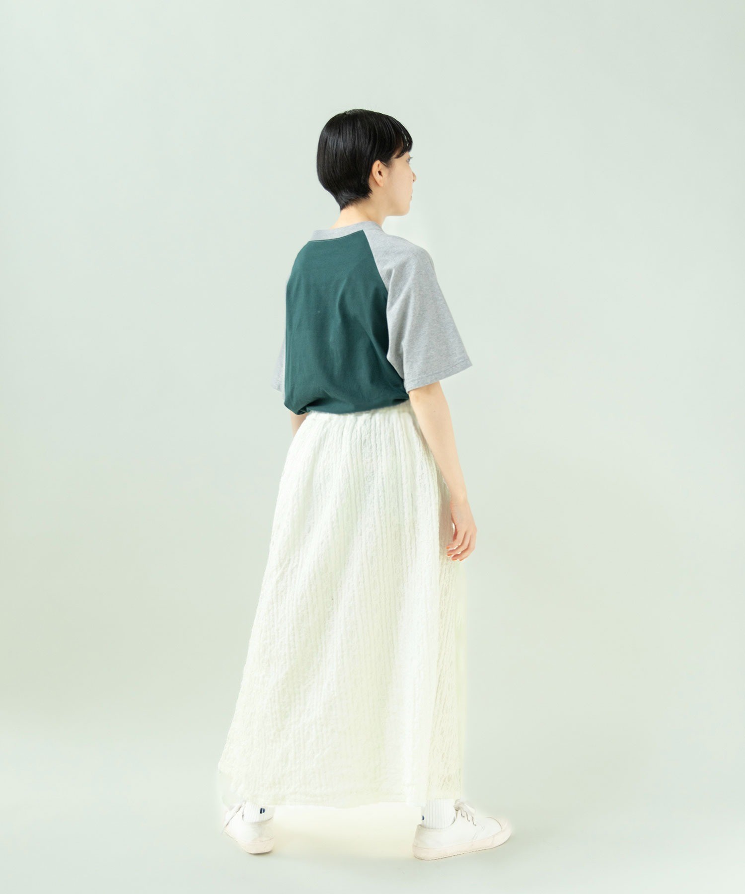 AMBIDEX Store ○【WEB別注カラー】ストライプ刺繍 ギャザー
