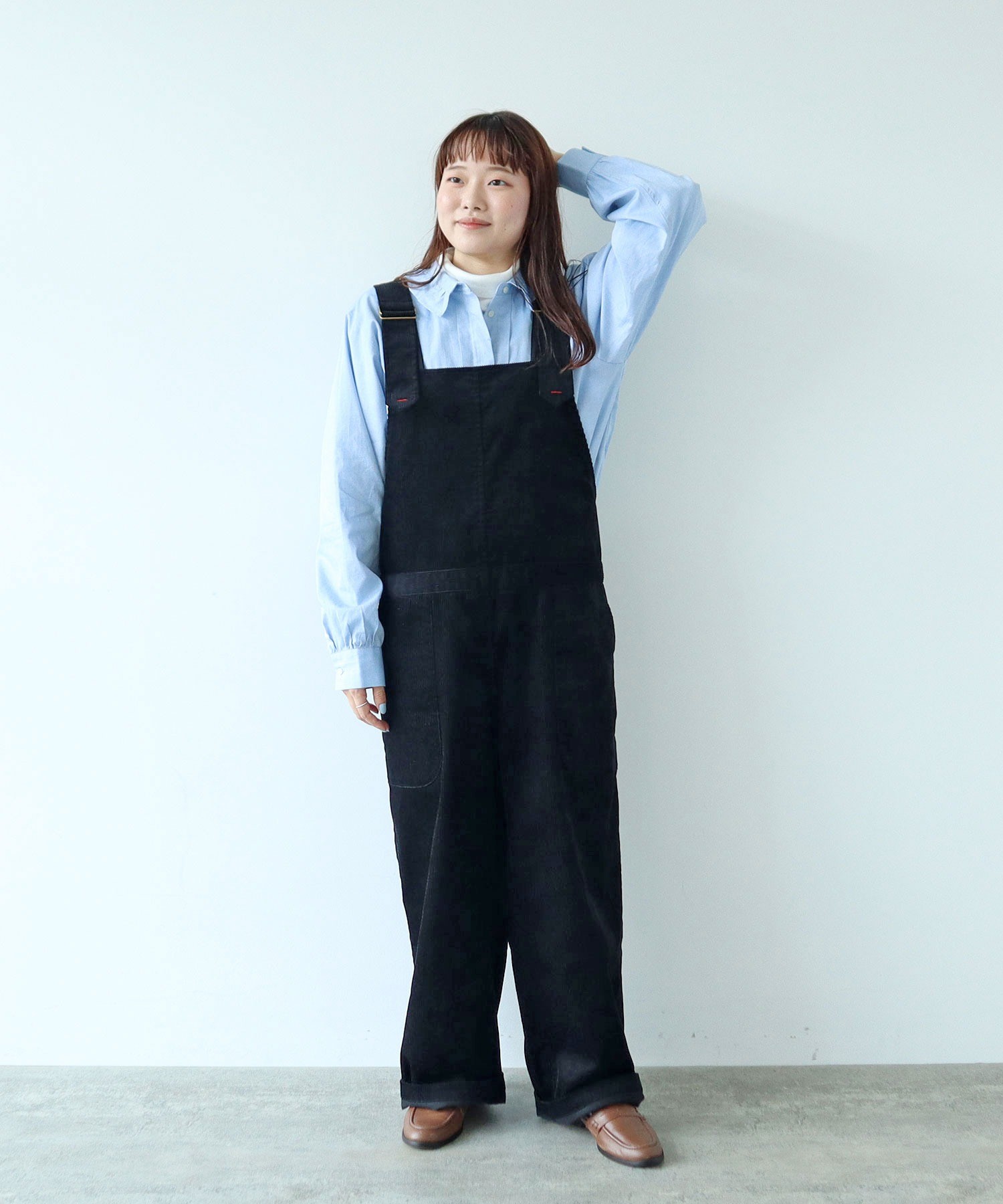 グレー コーデュロイ オーバーオール コーデュロイランチオーバーオール | ジョンブル公式通販/JOHNBULL