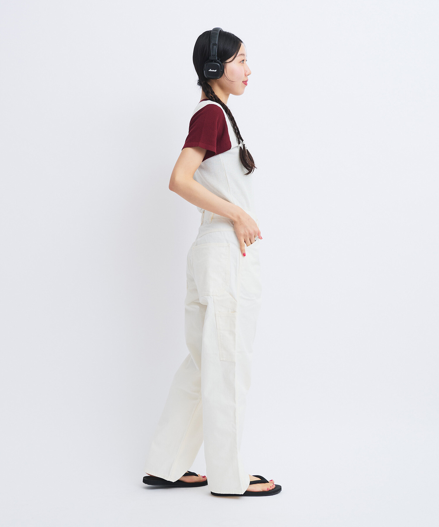AMBIDEX Store 〇LIB LAYERED コンパクトTシャツ(F BORDEAUX
