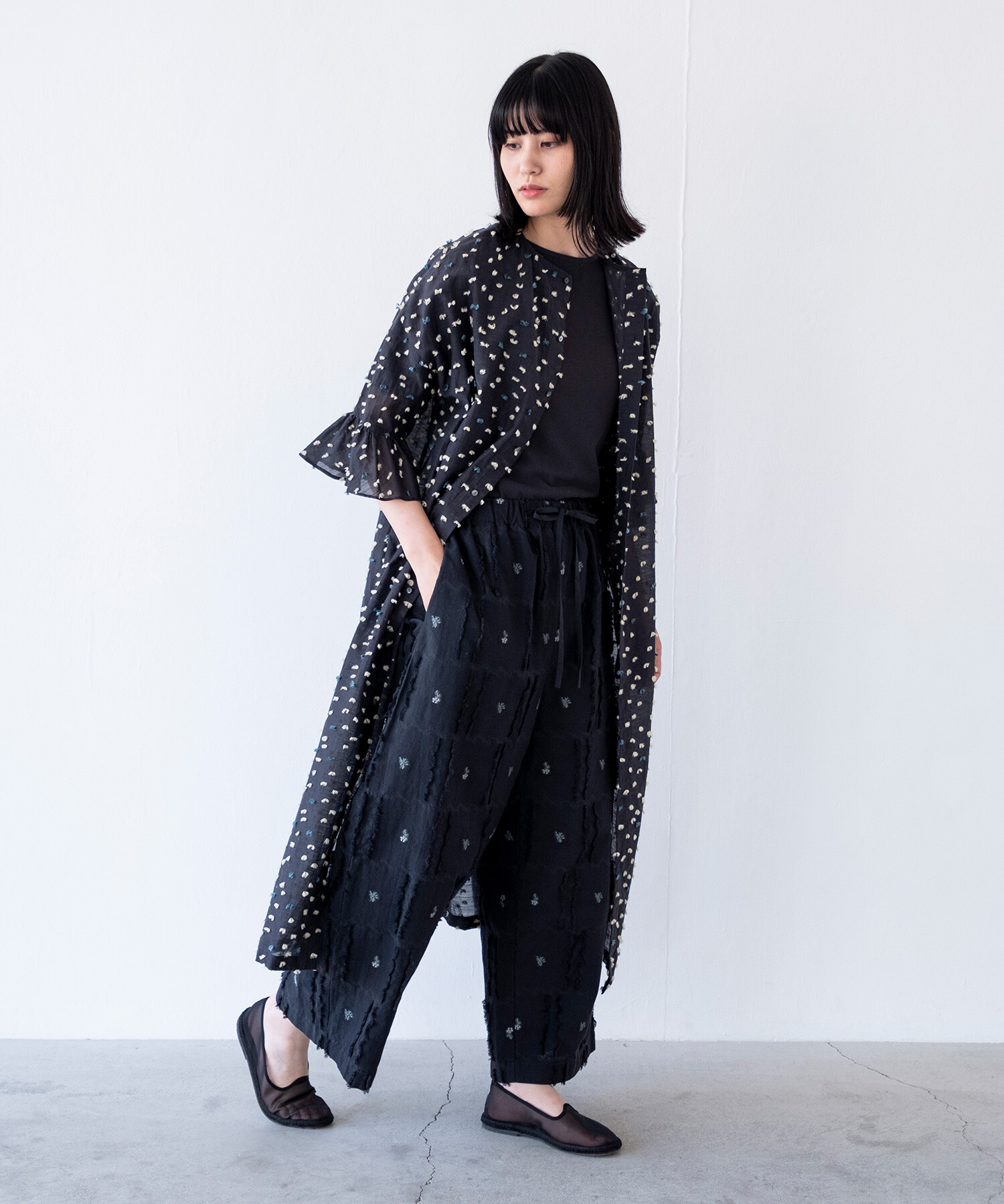 AMBIDEX Store 〇花吹雪' jacquard フリルワンピース(F