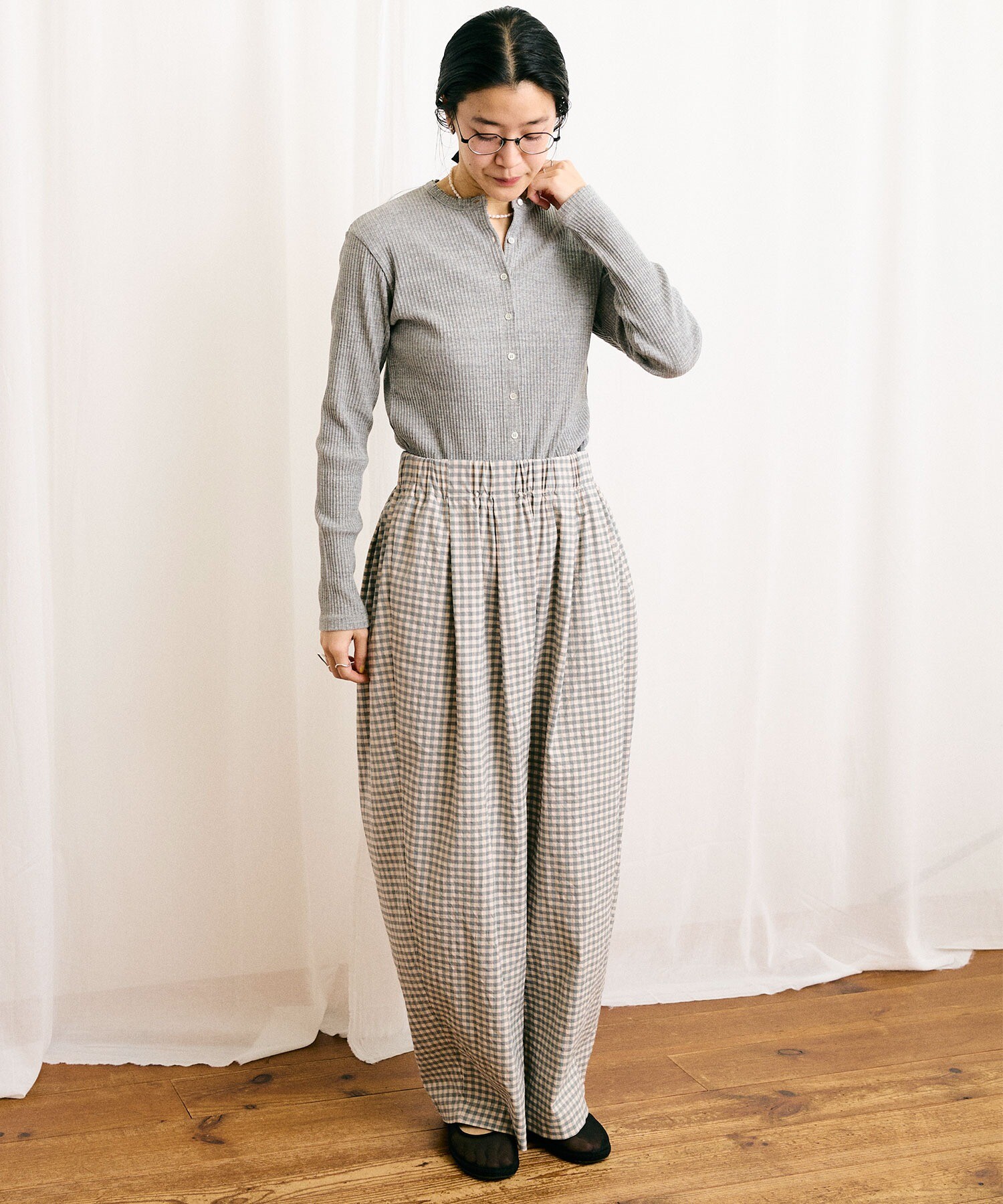 AMBIDEX Store 〇DAILY simple cardigan(F グレー): l'atelier AMBIDEX Store 〇DAILY simple cardigan(F グレー): l'atelier