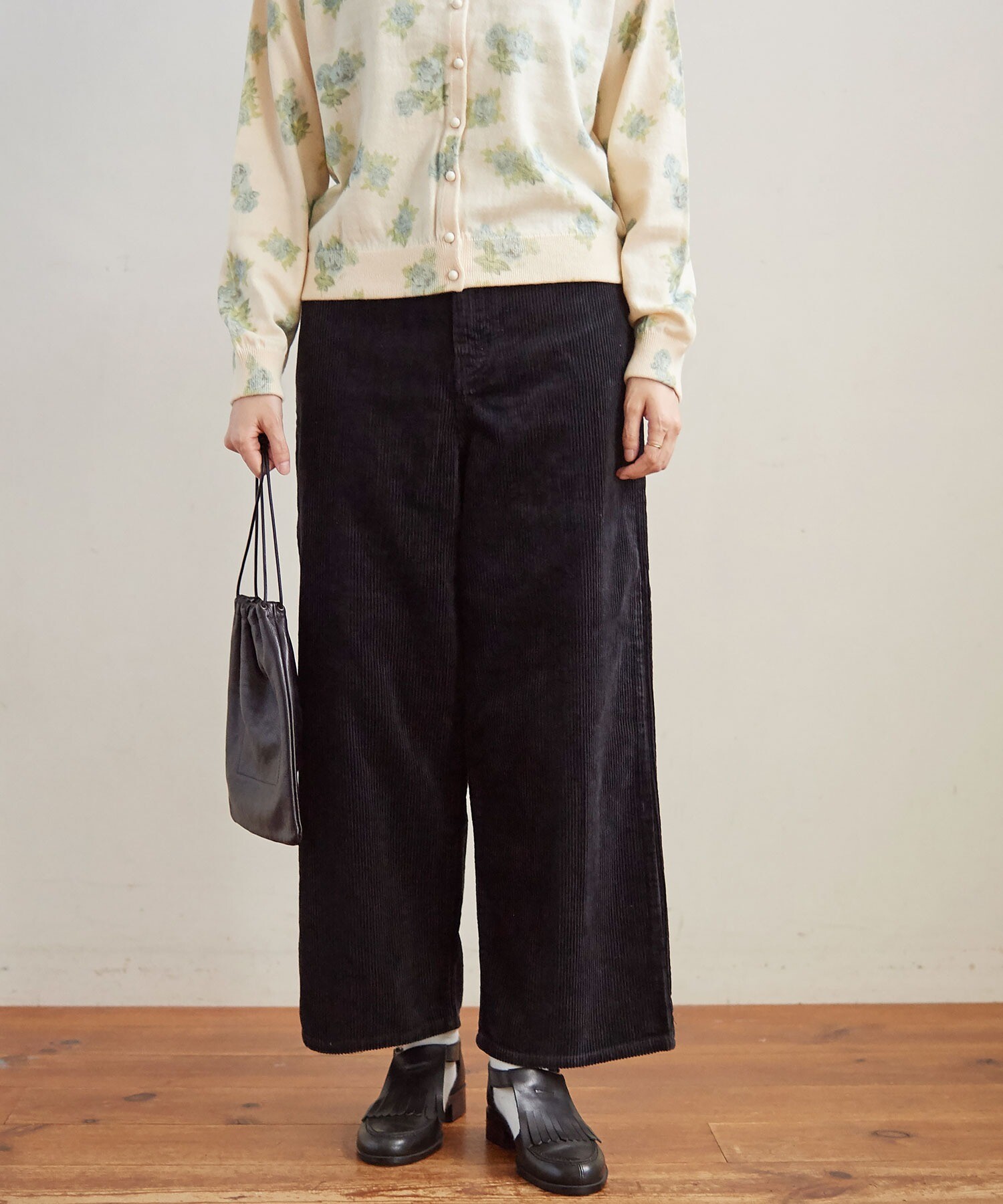 AMBIDEX Store △8W corduroy pants 020(0 チャコールグレー): l