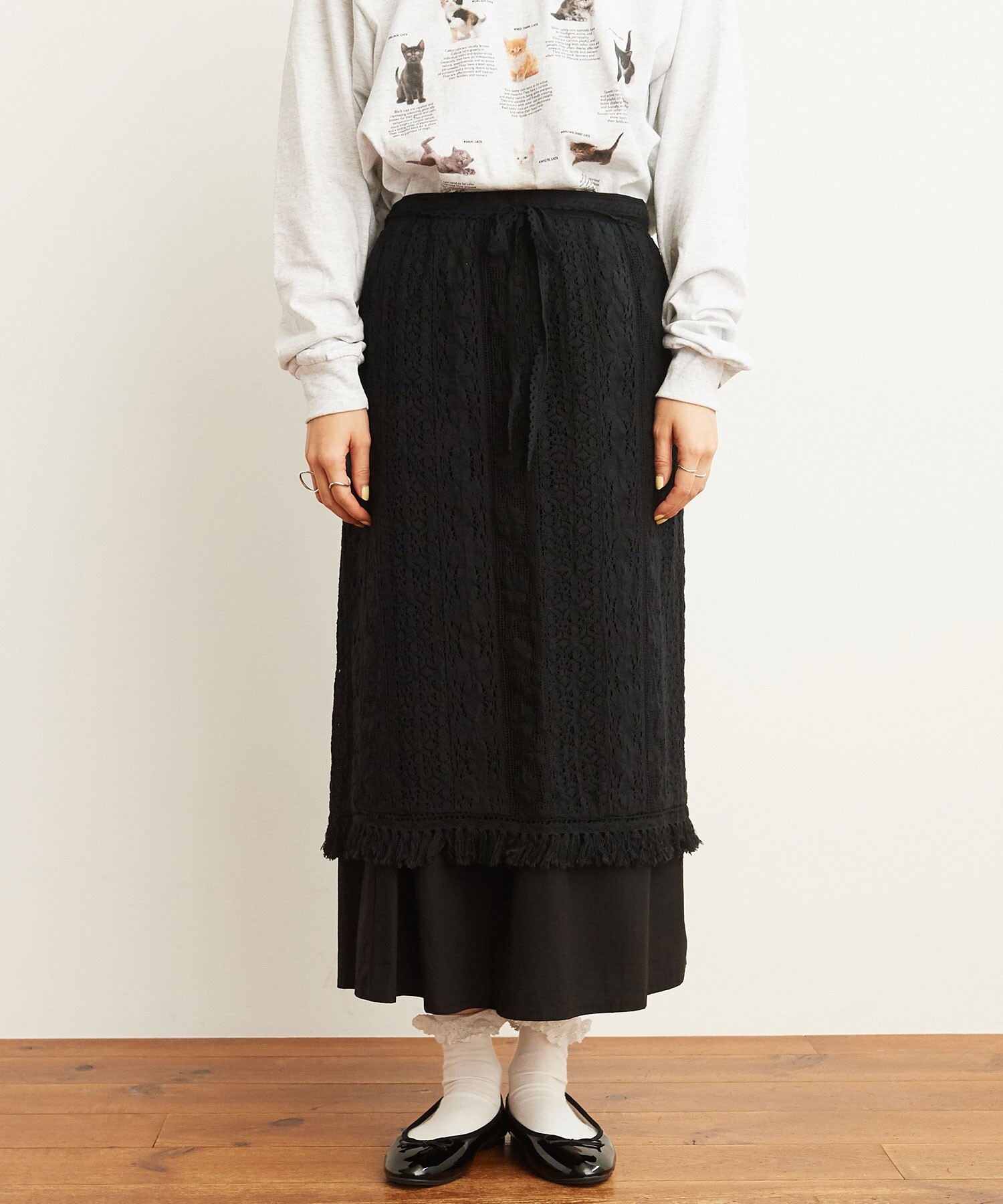 AMBIDEX Store △○Carol apron skirt(F シロ): l'atelier du savon