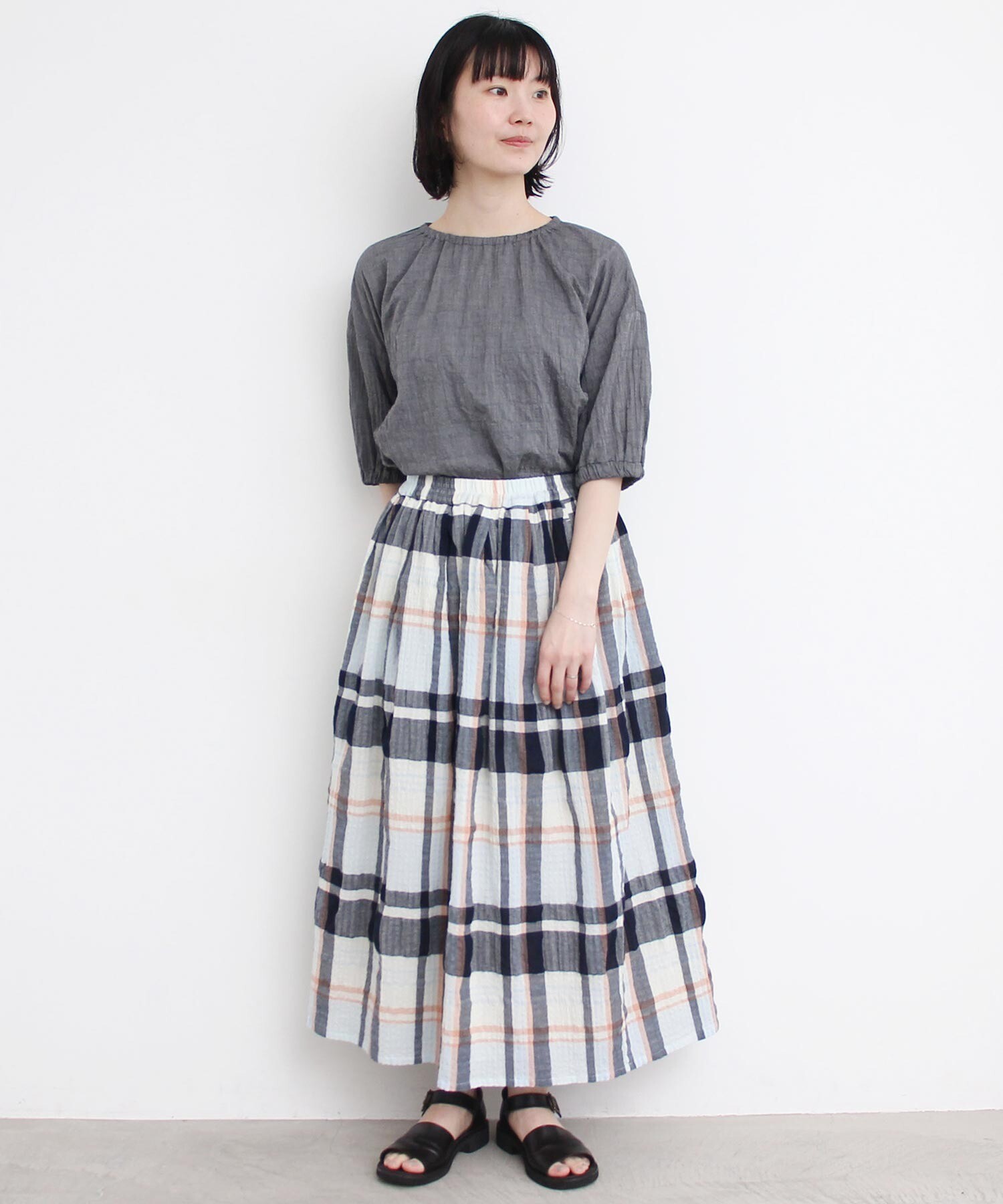 【タグ有り】LOUNIE 洗える　リネンベストブラウス　キナリ タグ有り】LOUNIE 洗える リネンベストブラウス キナリ タグ有り