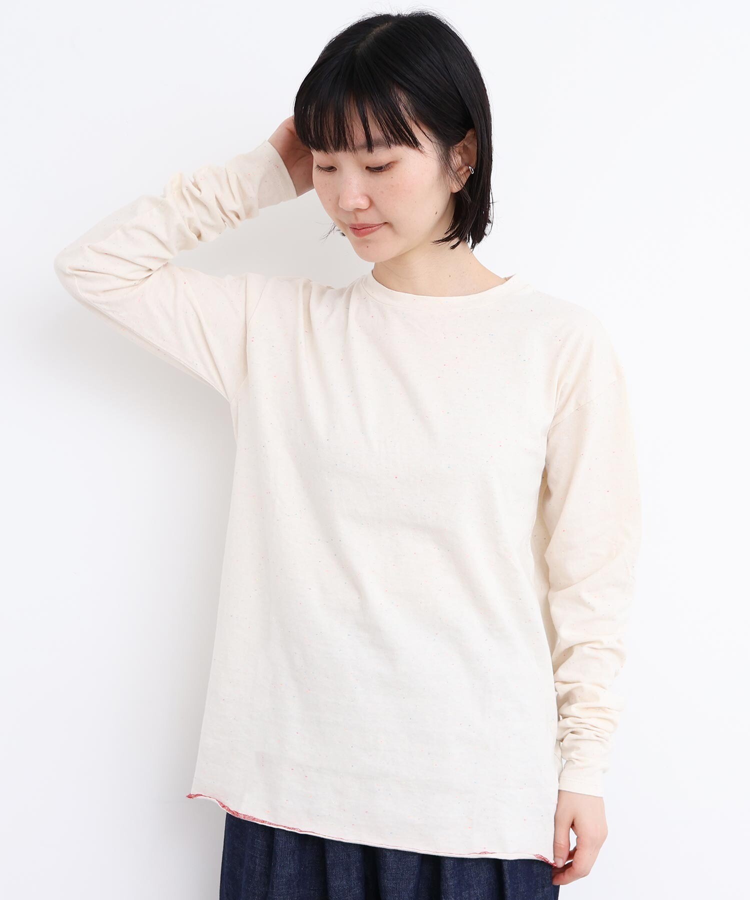 AMBIDEX Store 【予約販売】〇カラフルネップ天竺 くしゅ袖T