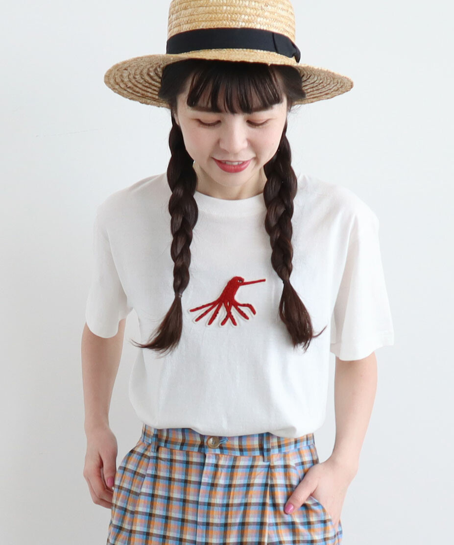 AMBIDEX Store 【予約販売】〇海の生物刺繍 Tシャツ(F シロ): l 