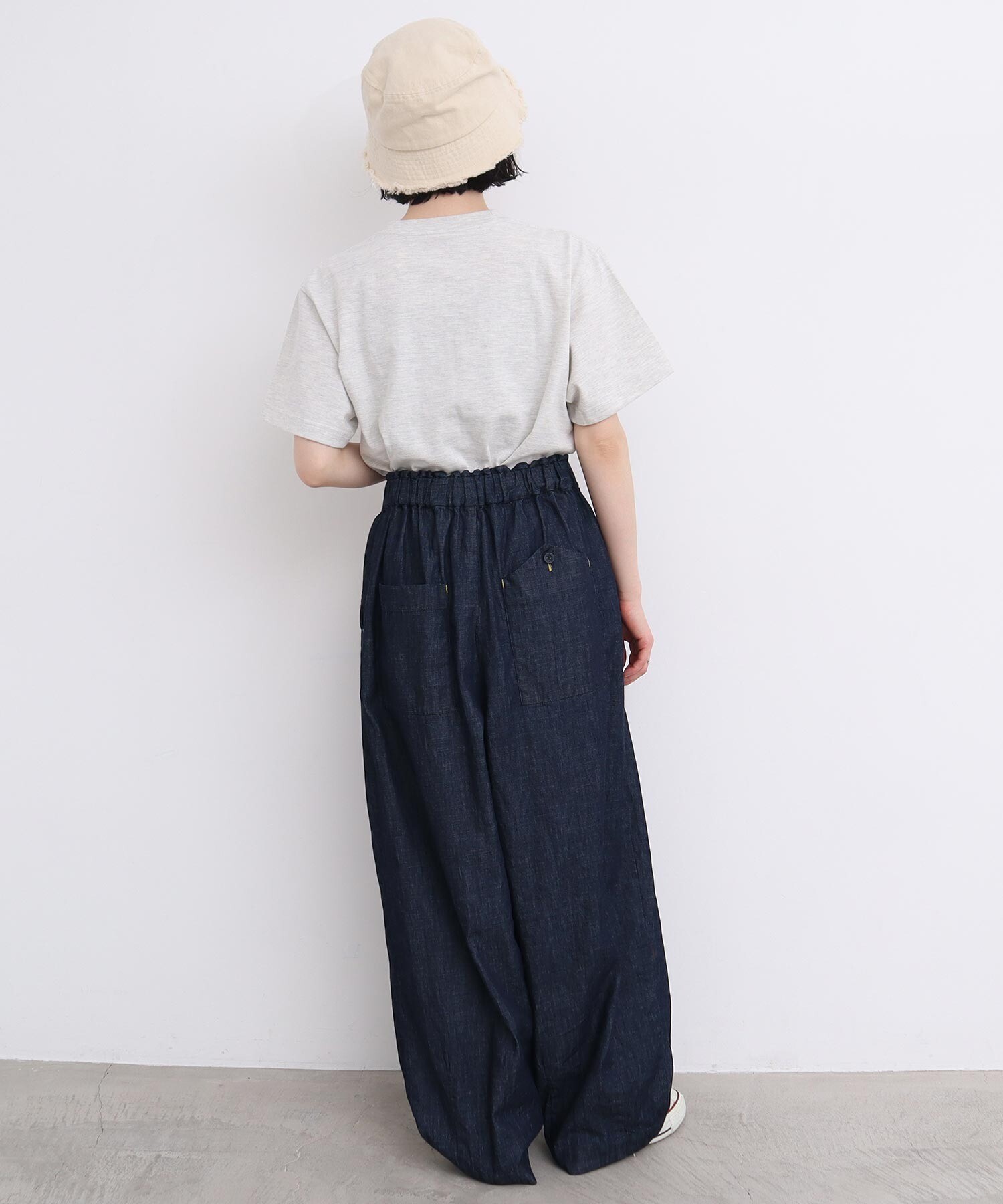 AMBIDEX Store たっぷりタックデニムパンツ (F コン): l'atelier