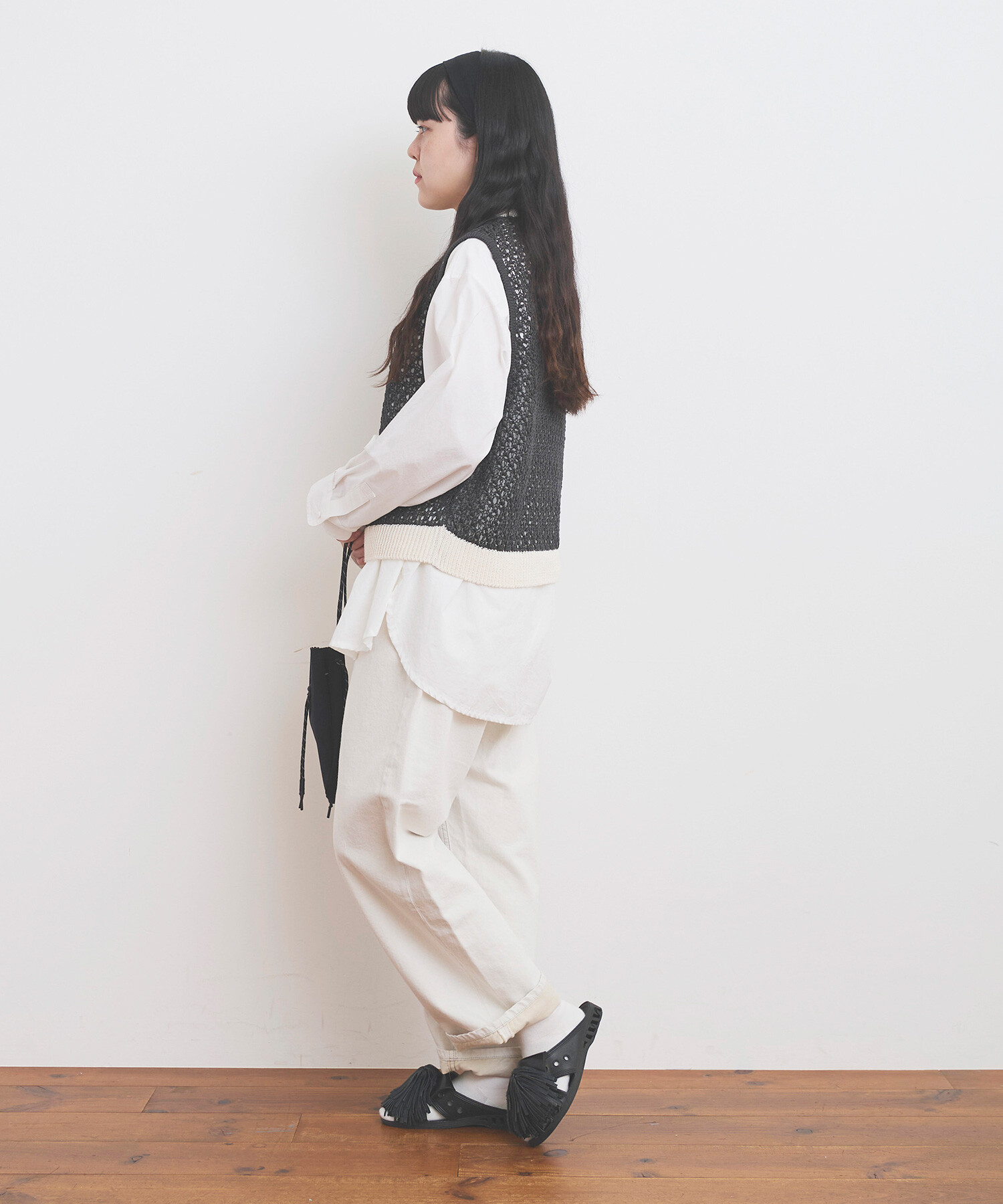 ambi.MAX 変形メッシュ編みベスト buoybuoy yuni ambi.MAX 変形メッシュ編みベスト buoybuoy yuni - メルカリ