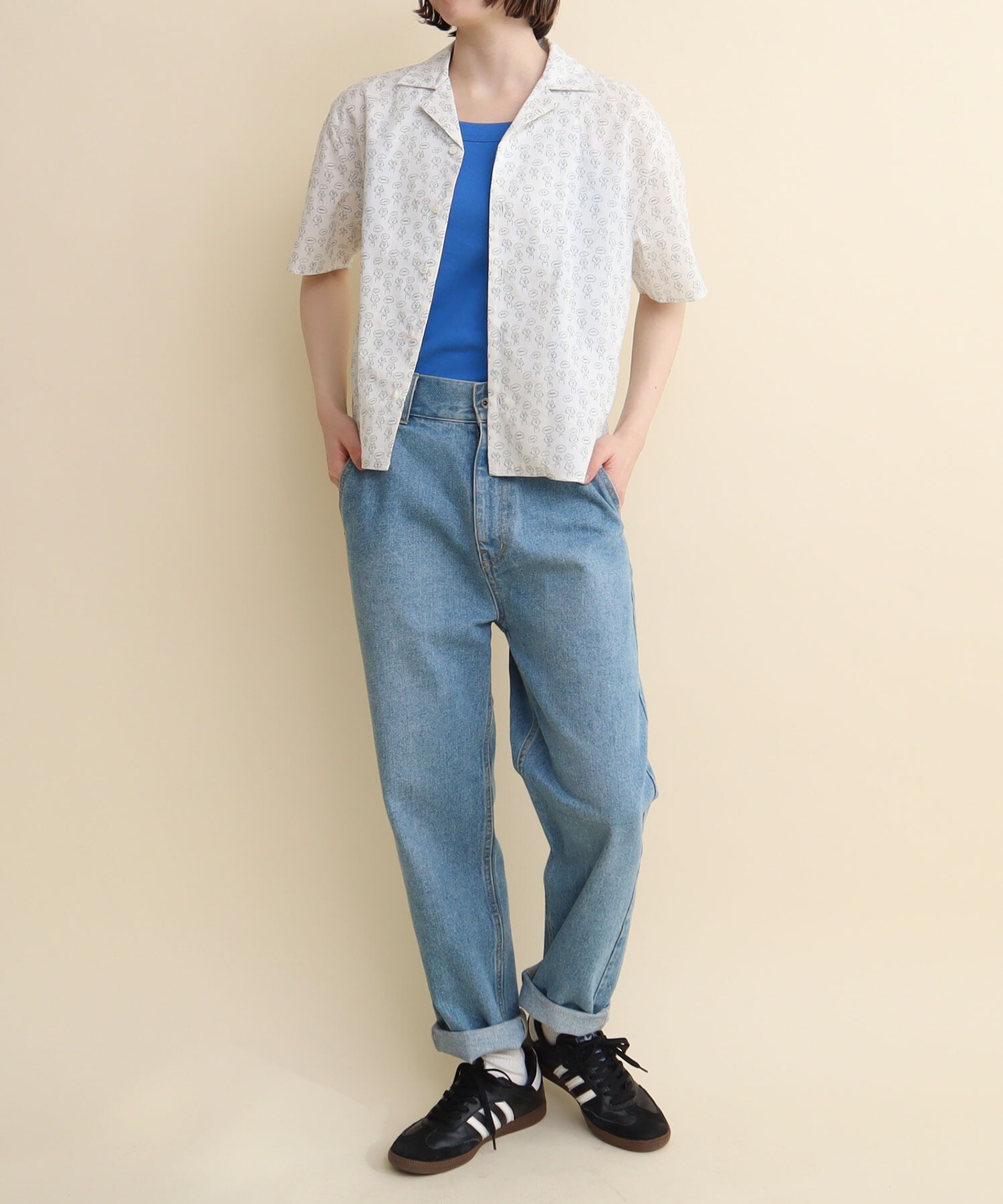 AMBIDEX Store 〇NEKO TALK open collar blouse(F コン): l'atelier du 