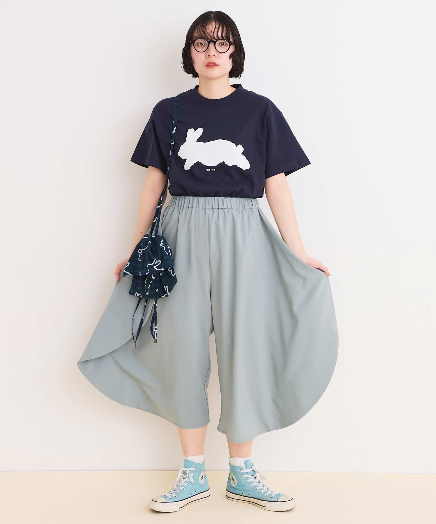 AMBIDEX Store 【予約販売】〇run rabbit Tシャツ(F シロ): l