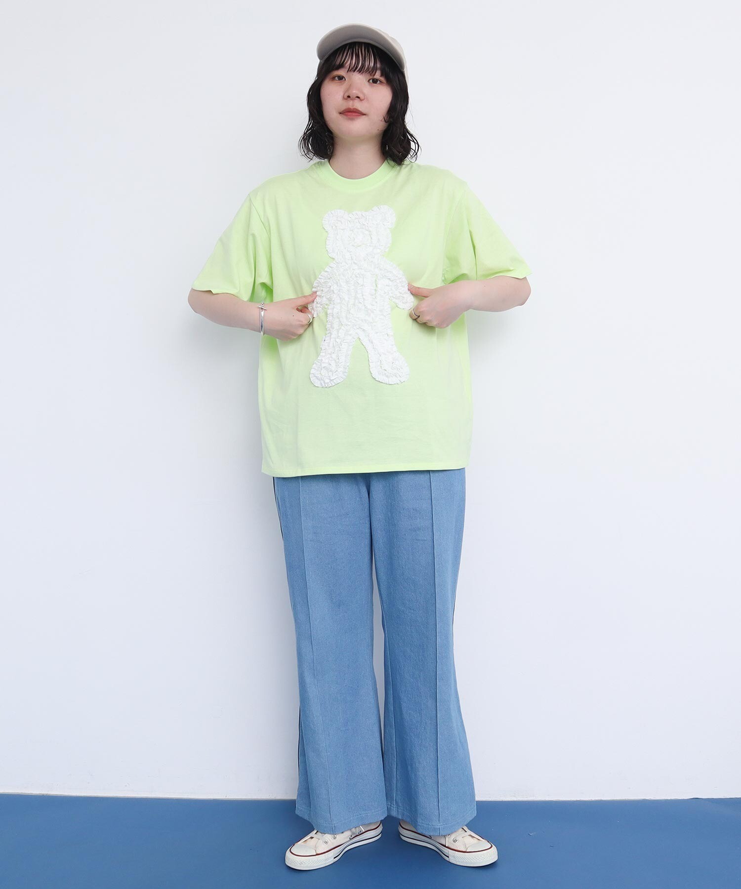 リトルマーメイド　ラッセン　Tシャツ AMBIDEX Store △BEAR FRILL Tシャツ(F アオ): l'atelier du savon