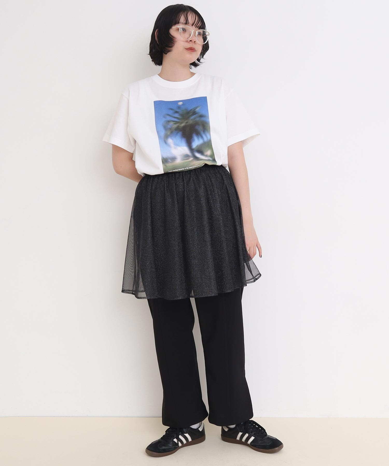 魅力的な AMBIDEX グレー スカートパンツ(F tulle Silver ○2PCS Store スカート