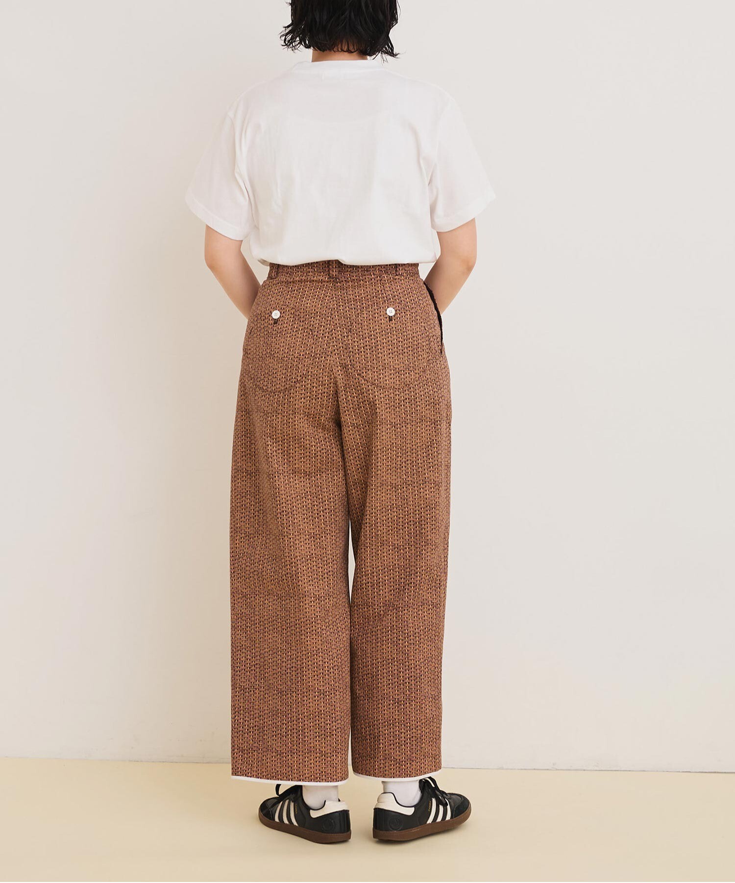 AMBIDEX Store 〇BASKET print マルポケット パンツ(F チャ): l