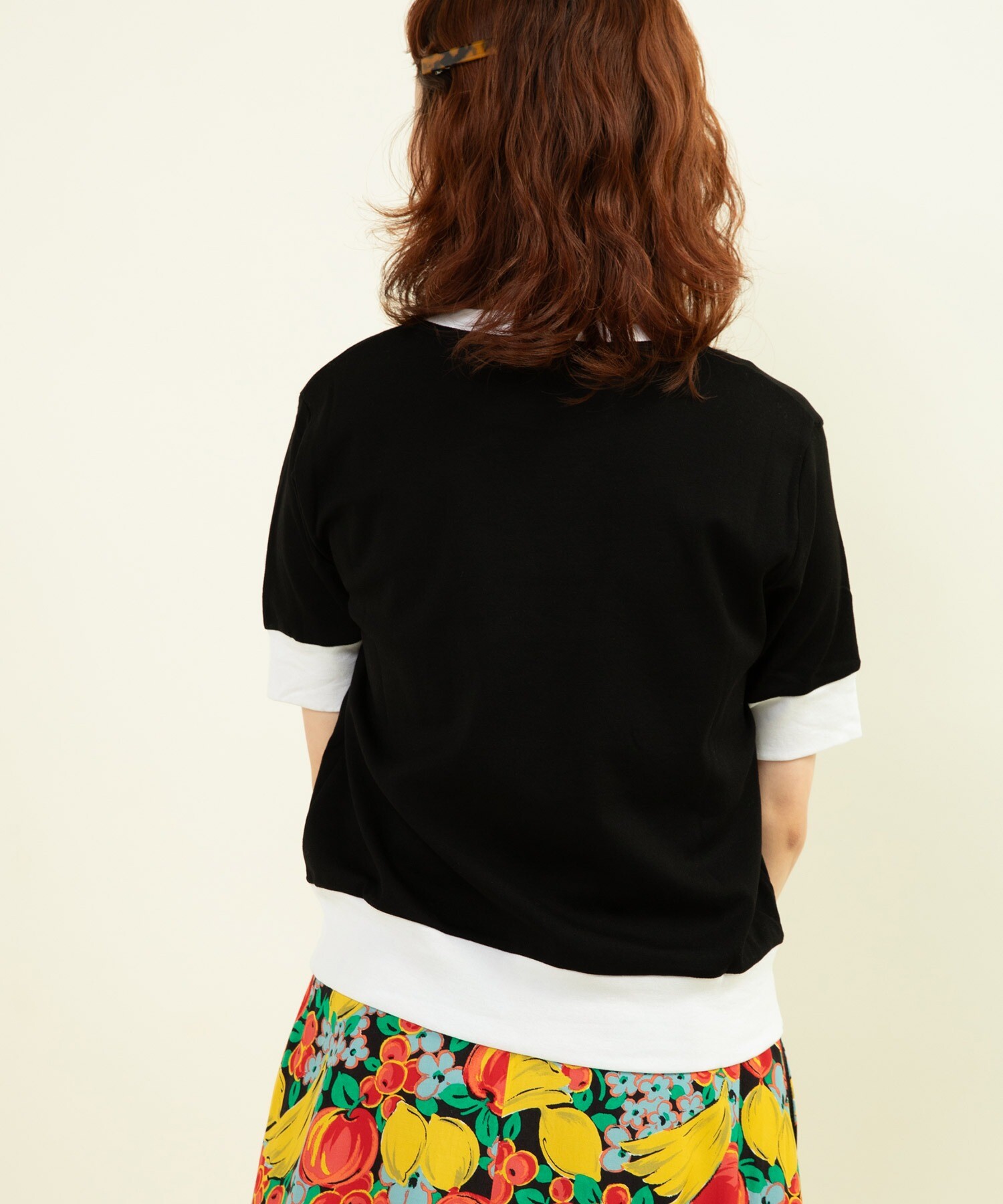AMBIDEX Store △連シルフライス バイカラーTシャツ(F サックス AMBIDEX Store △連シルフライス バイカラーTシャツ(F サックス