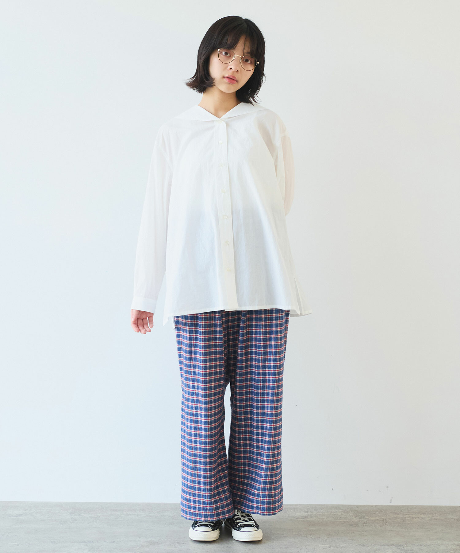 ペー品！ダブルアールエル 25年ほど前購入ノーカラーシャツ M 白 タフタノーカラーロングコート/洗える(ノーカラーコート) | MK