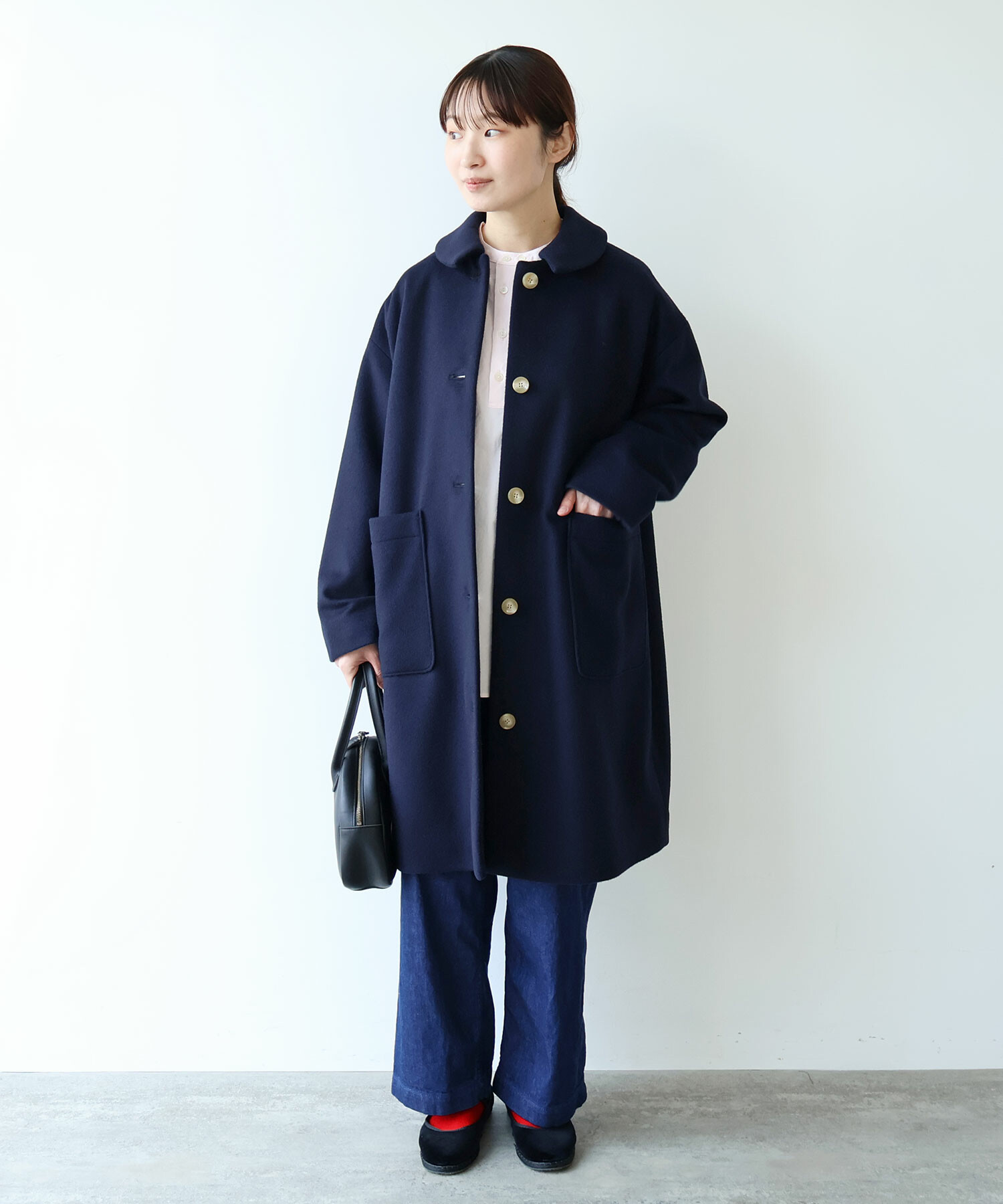 AMBIDEX Store △○ super100 ビーバー ステンカラーコート(F コン