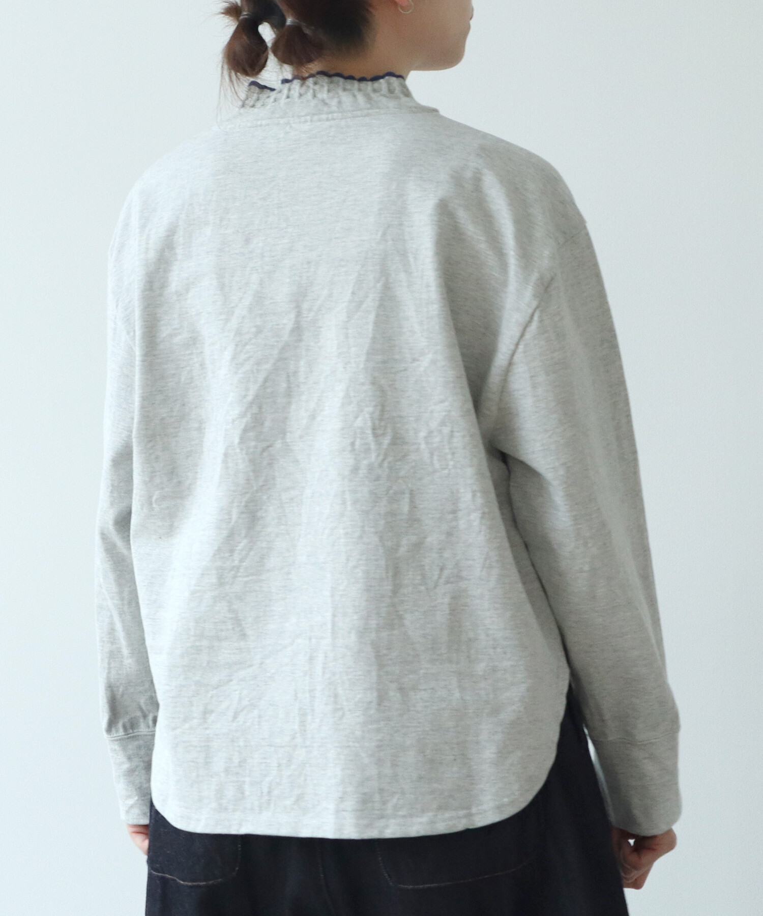 【直接販売】ツモリチサト★アズミック・リネンプルオーバー★タグ付き 半袖セーター