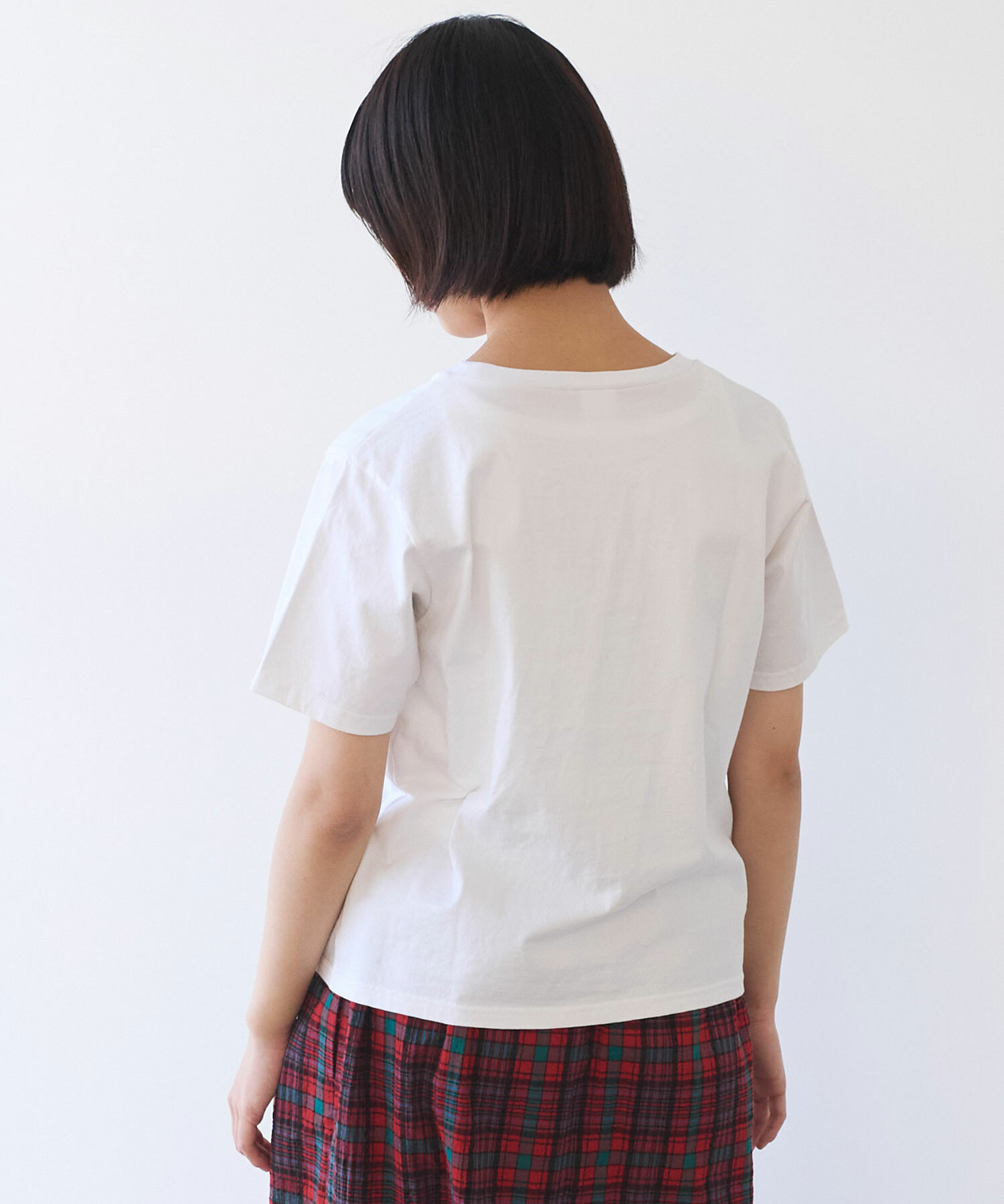 tシャツ くるくるはなテープ刺繍Tシャツ レディース AMBIDEX Store △〇 くるくるはなテープ刺繍 Tシャツ(F シロ