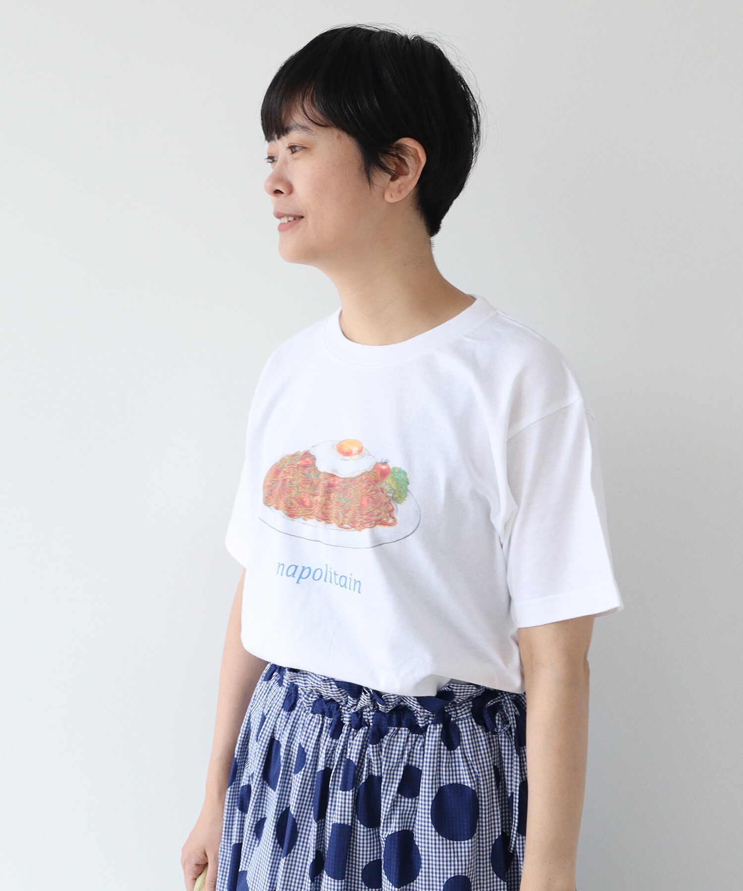 AMBIDEX Store △別注 ナポリタン Tシャツ(F シロ): bulle de savon