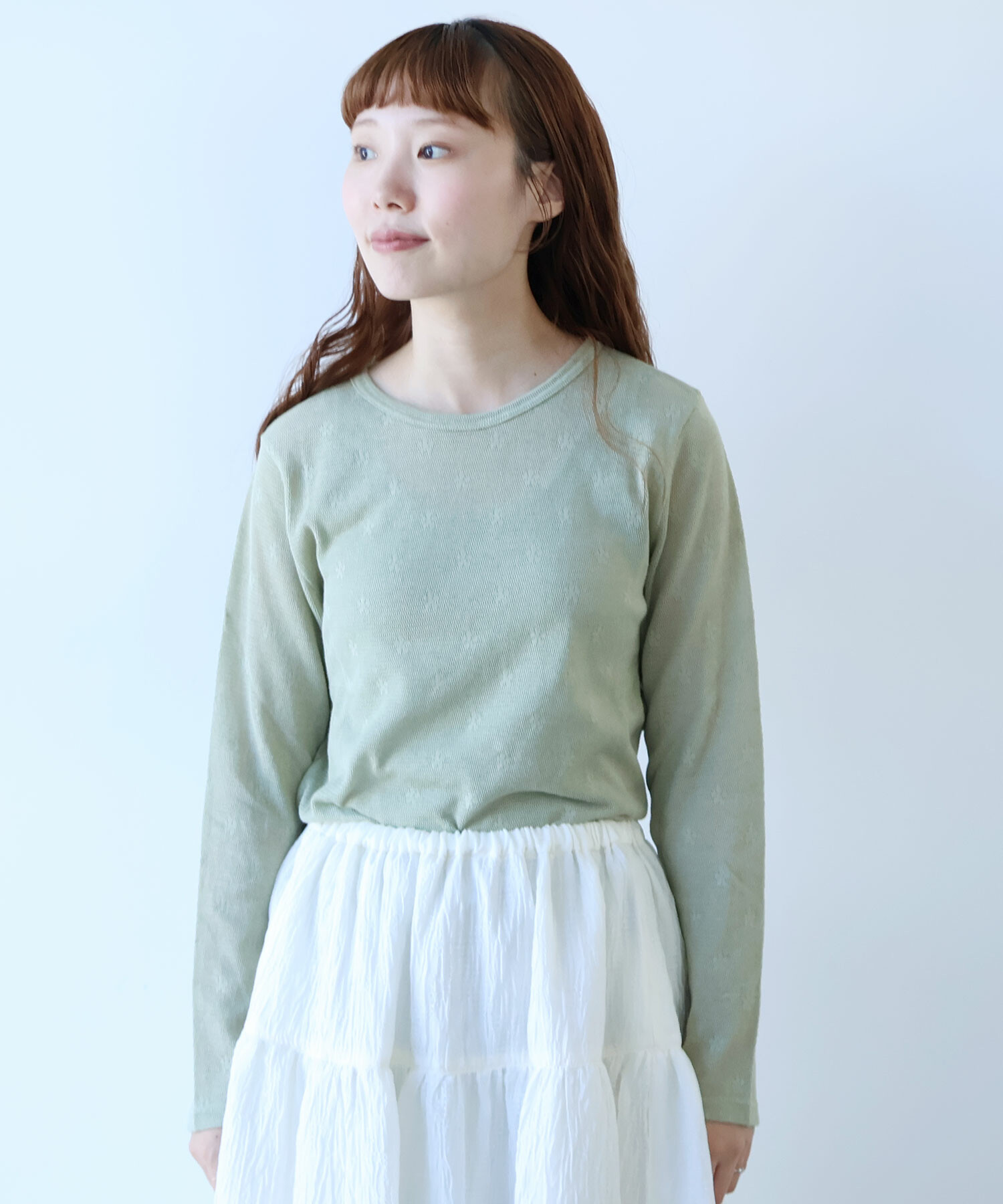 AMBIDEX Store 【予約販売】〇 hana×mesh ジャカード 長袖プル