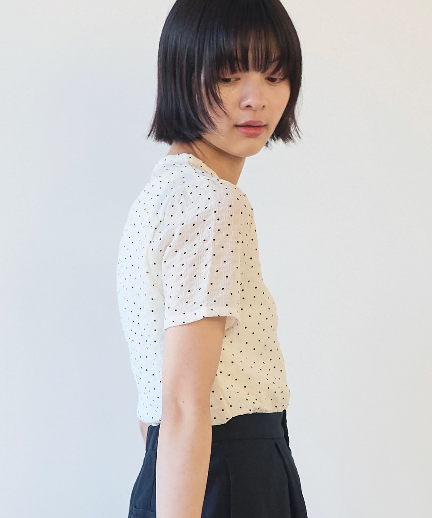 AMBIDEX Store △〇 syuwa syuwa ドット 半袖プルオーバー(F