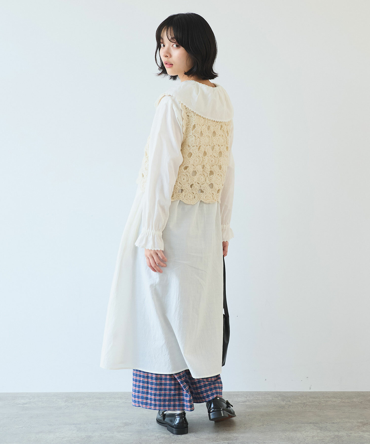 新品　Afa ワンピース mizuiro ind Aラインワイドスリーブワンピース｜ MARcourt