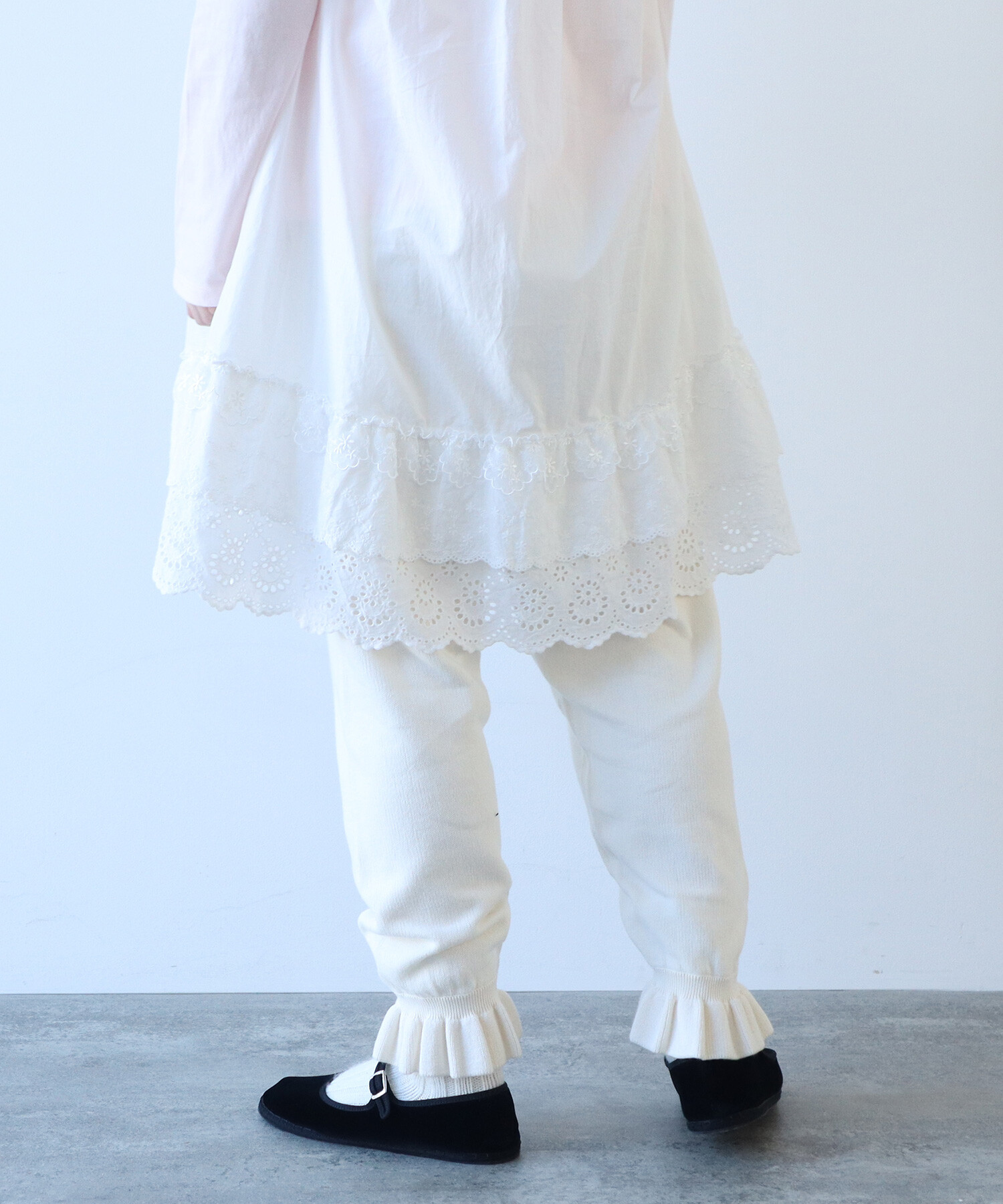 AMBIDEX Store ○puri puri ニットパンツ(F シロ): bulle de savon