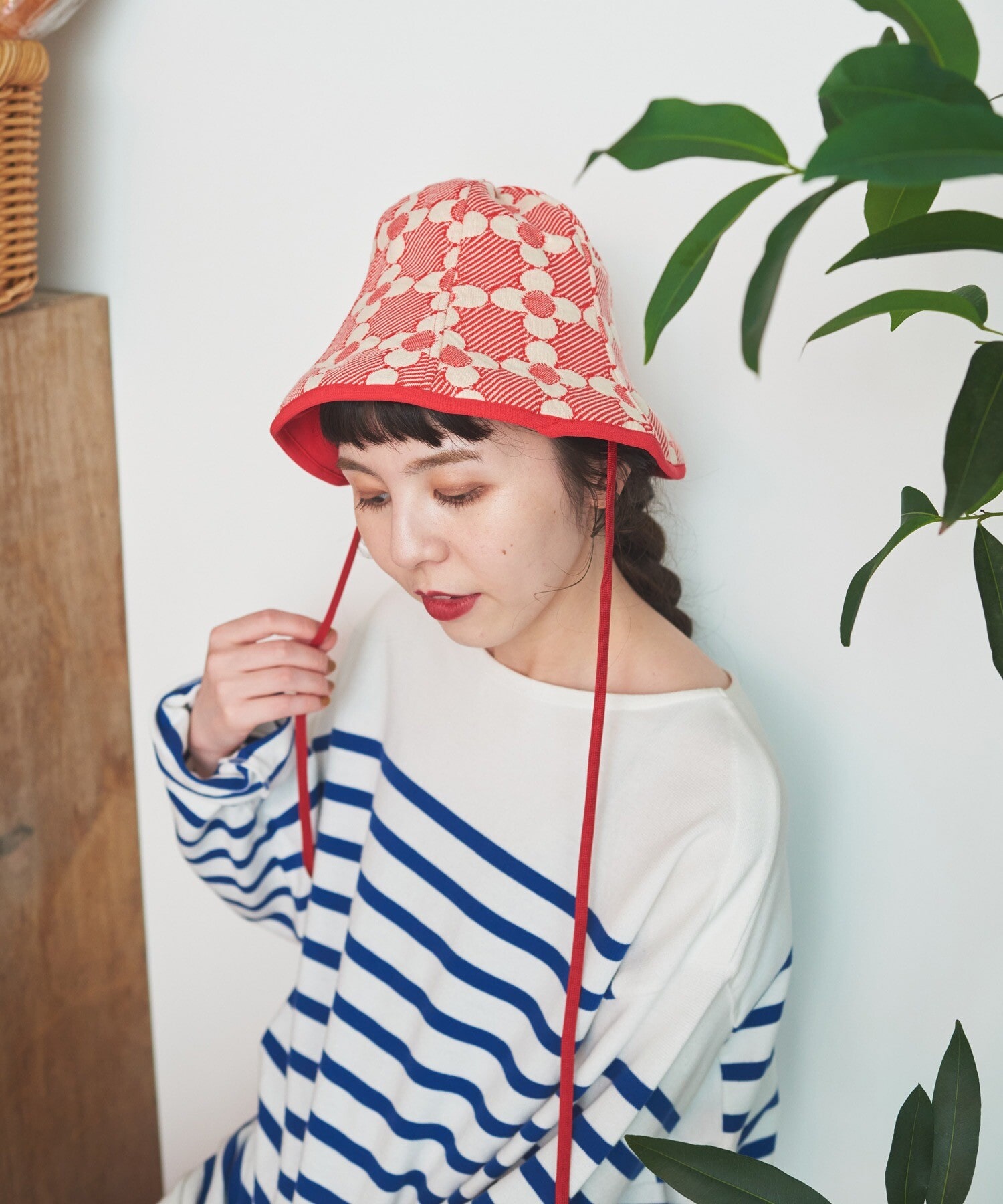 marihoja × ETRE TOKYO パターンソフトキャペリン ハット - 帽子