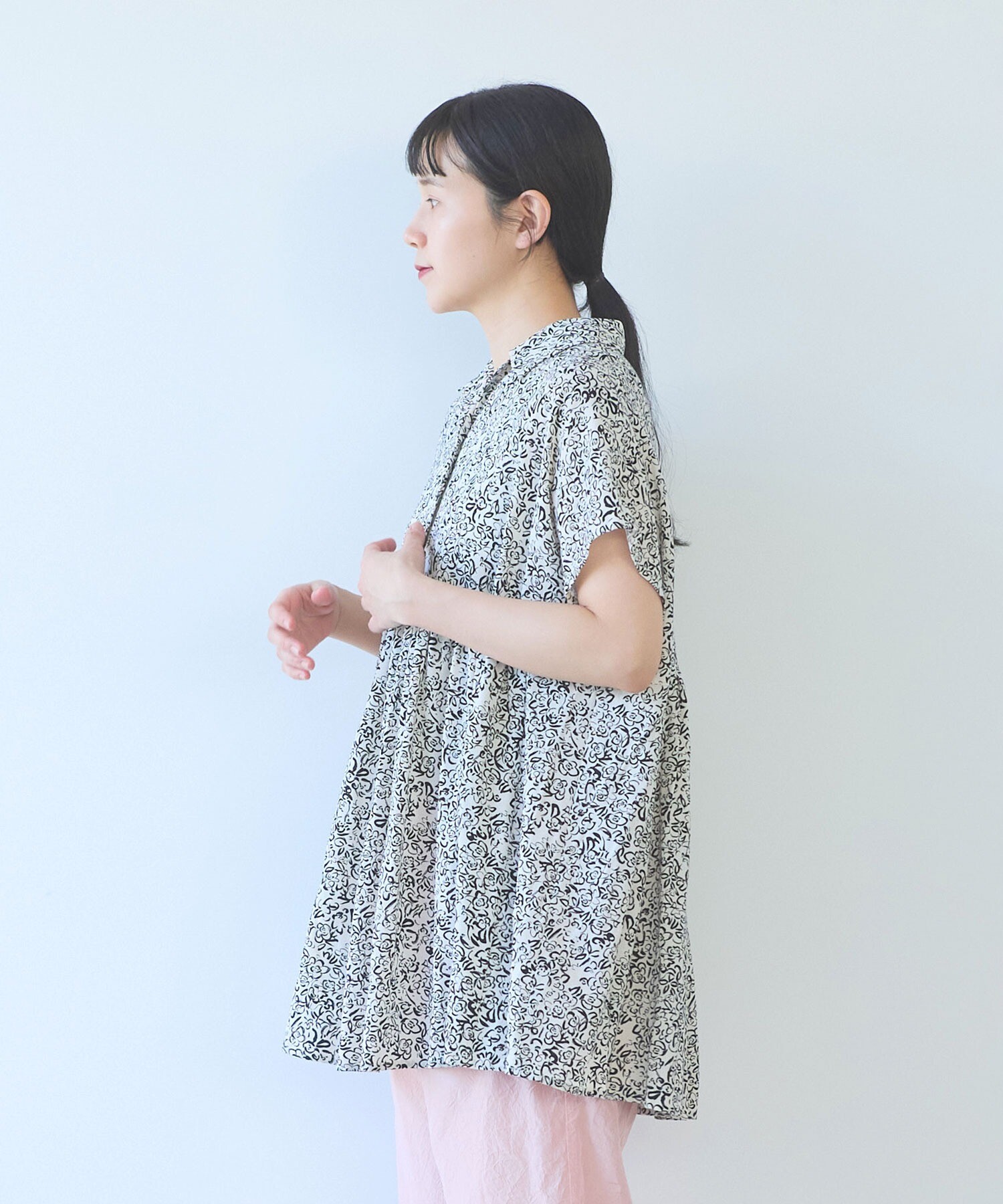 AMBIDEX Store rayon cupla cotton flower print open peprum