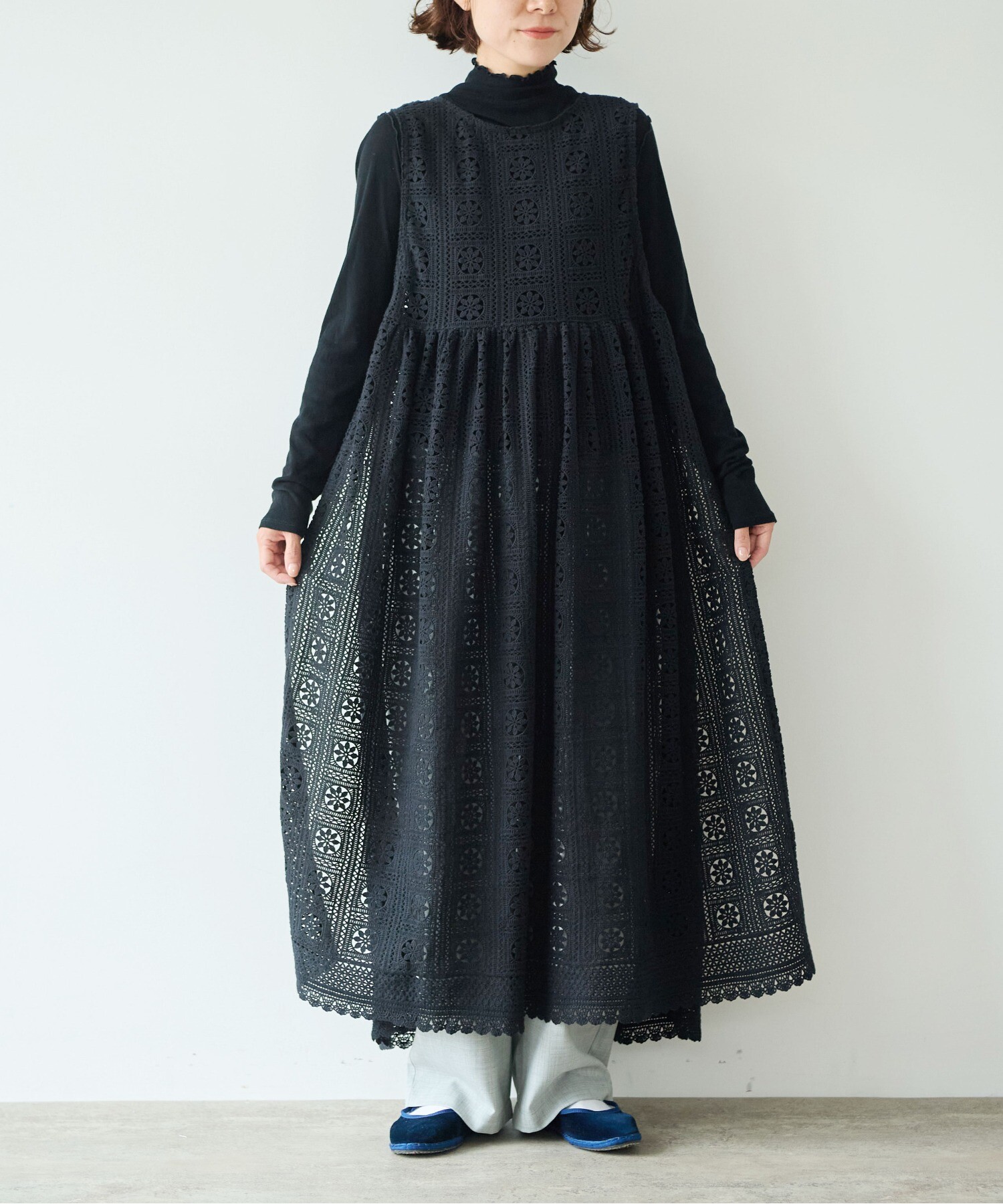 yuni AMBDEX シャンブレーコールビスチェワンピース AMBIDEX Store