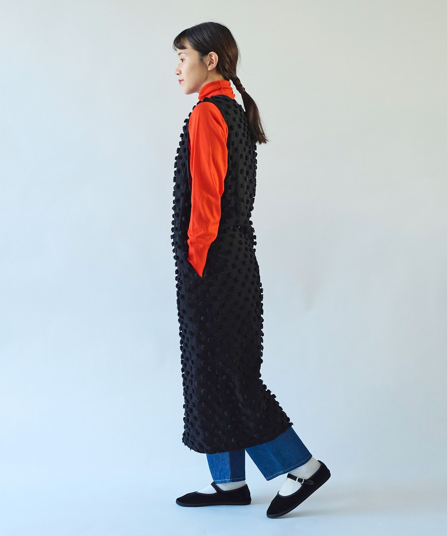 ≪通常販売≫jacquard button down one piece（ジャカードボタンダウンワンピース）
