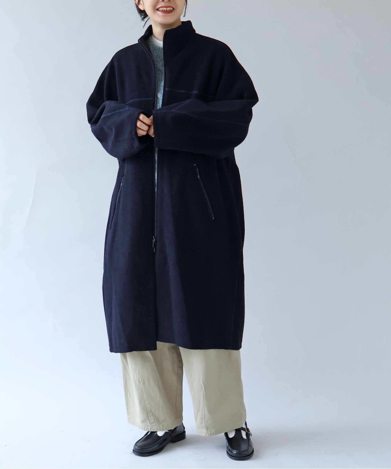 AMBIDEX Store ○強撚コットン近江晒 コクーンパンツ(F カーキ): yuni