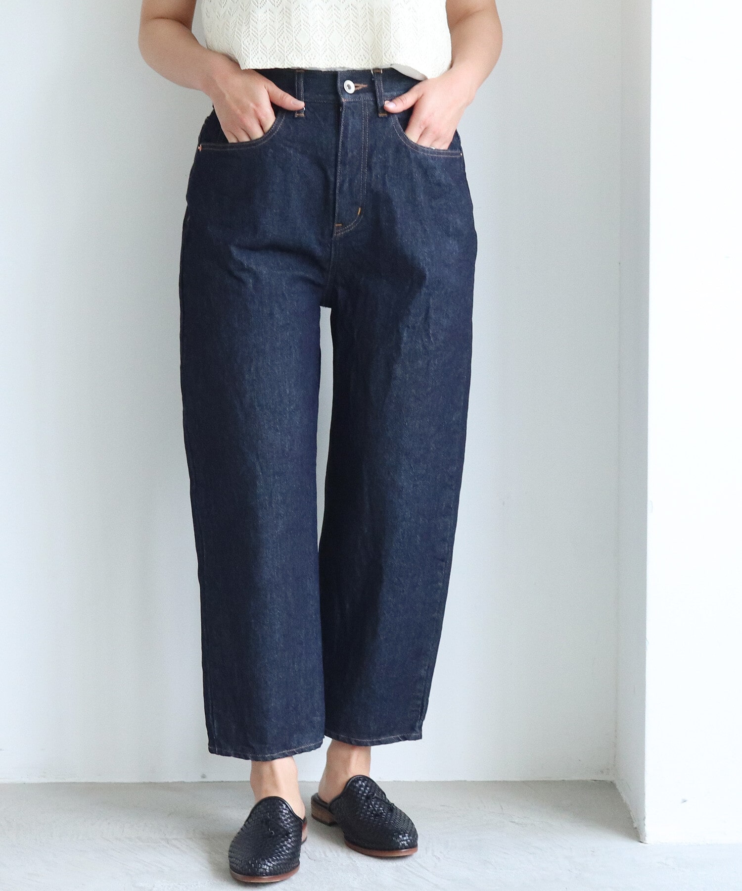 AMBIDEX Store 12ozDenim 5pkt wide tepered パンツ(M コン): yuni