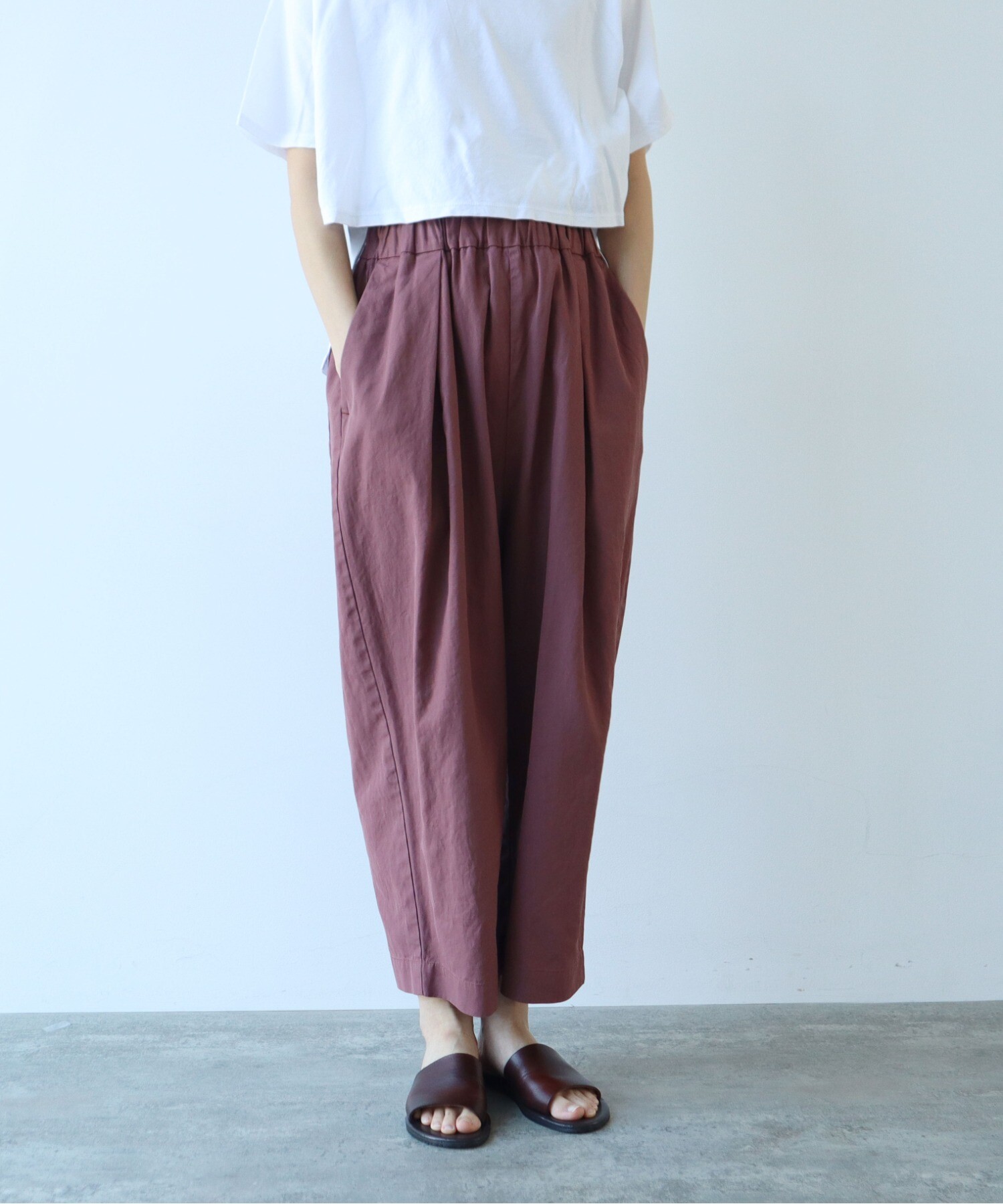 ＋clothet ハイツイストコットンパナマパンツ　Size1 AMBIDEX Store △ハイツイストコットン プロダクトダイ