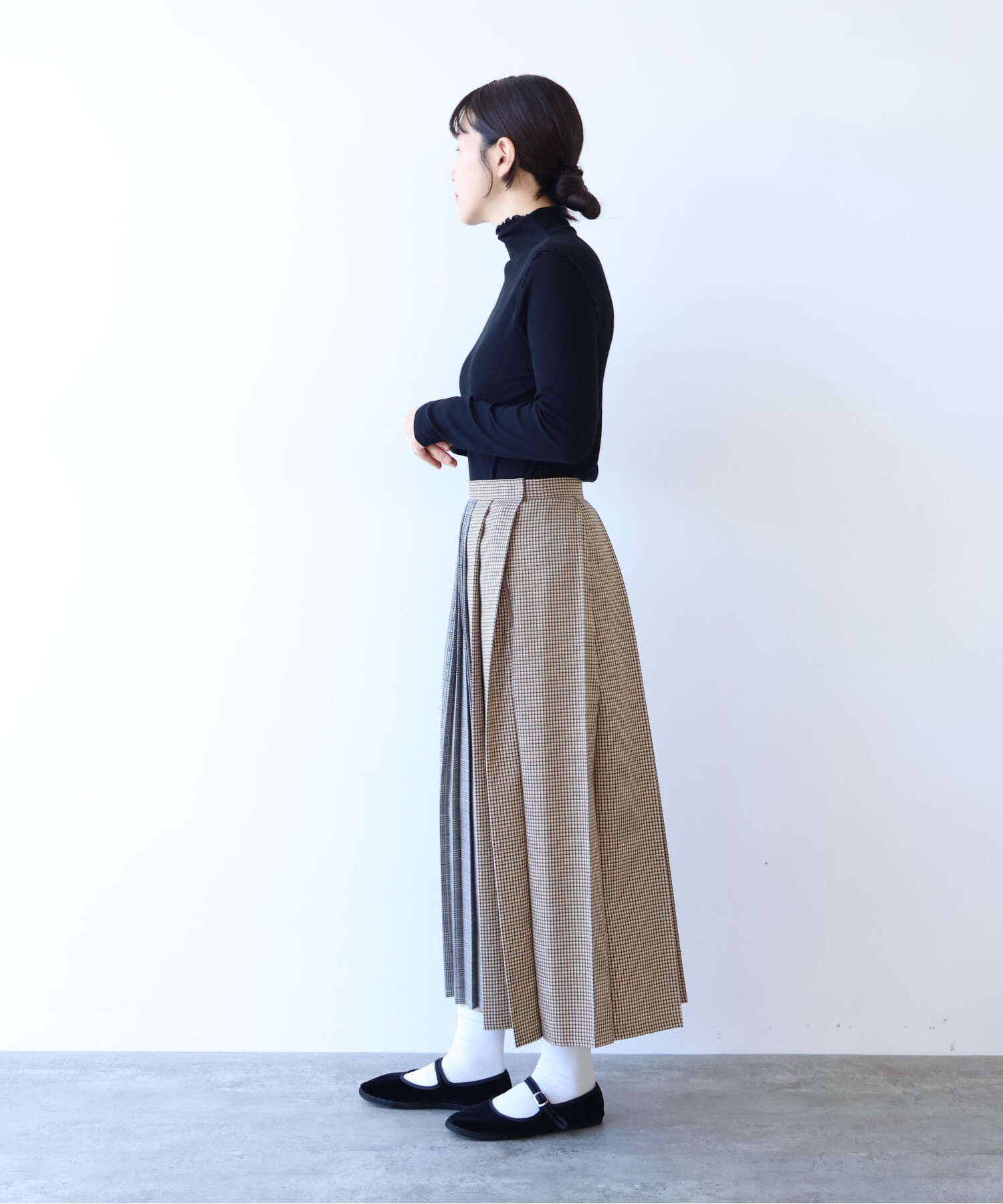 【最終価格】yuni wool polyester チェックプリーツスカート yuni 】wool polyester チェックプリーツスカート - メルカリ