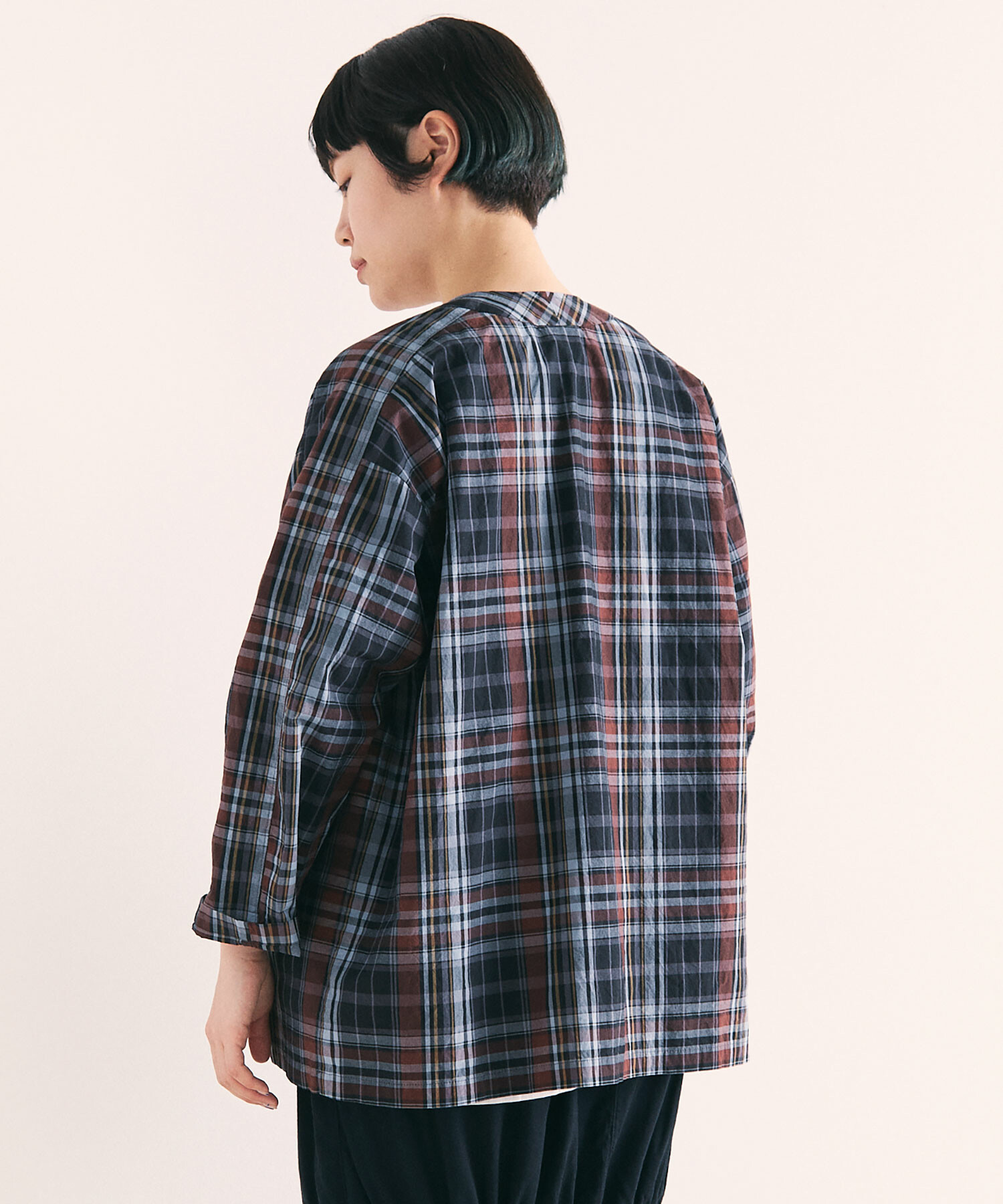 AMBIDEX Store ○CHECK EDODAKI SHIRT ジャケット(F GREY CHECK): FLAT 