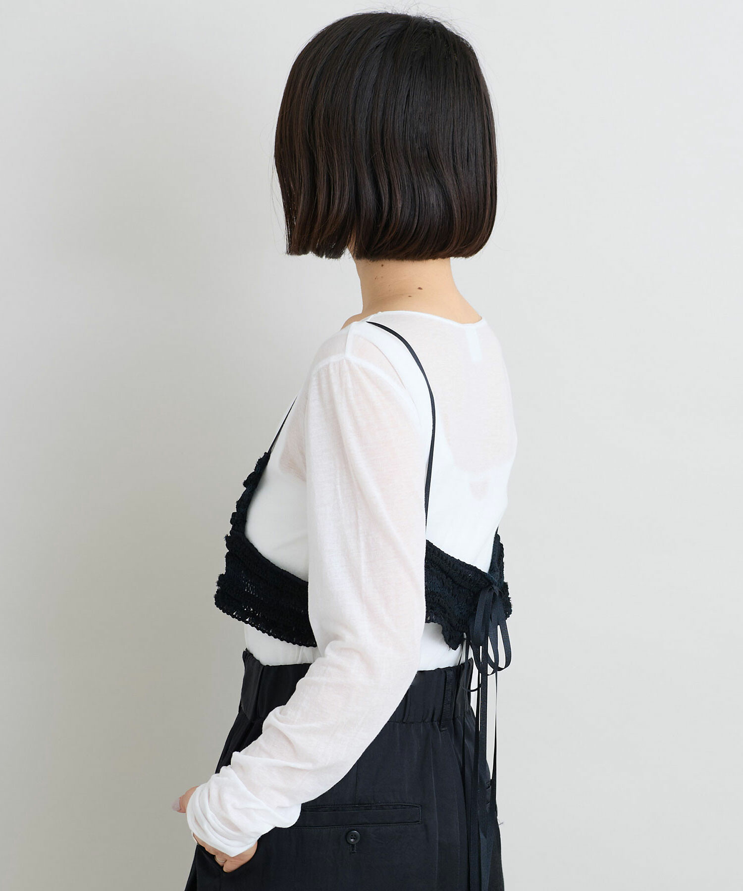 AMBIDEX Store 【予約販売】〇ラッセルテープ編み ブラキャミ