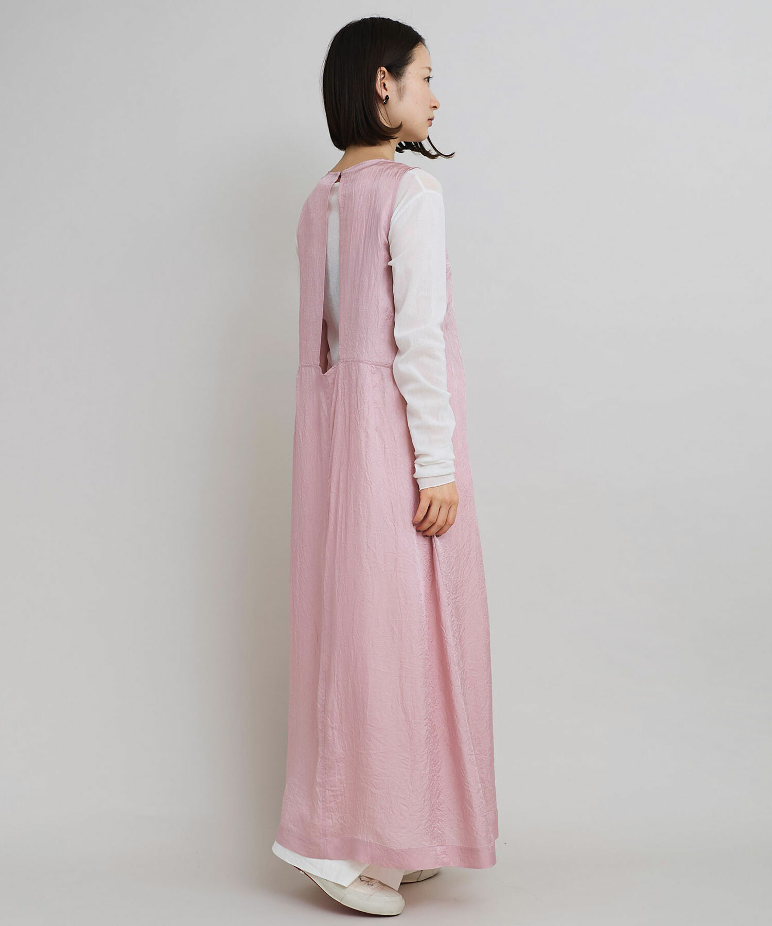 極美品 FOXY フォクシー バックリボン ジャンパーワンピ ひざ丈ワンピース