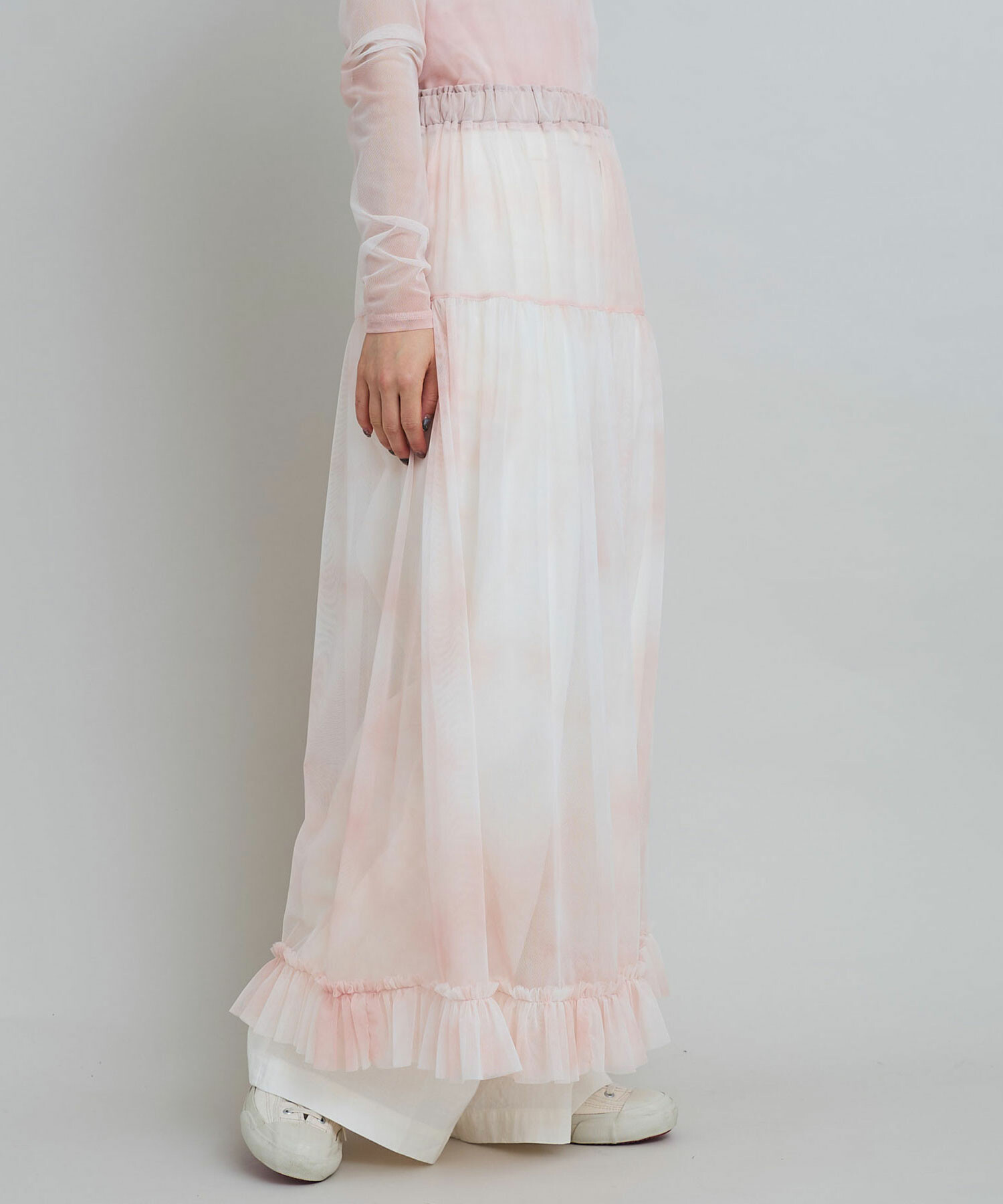 スカート Siyazu SIST9044 Relax Banding Skirt_Cream AMBIDEX Store △強撚スムース Iラインスカート(F クロ): iki