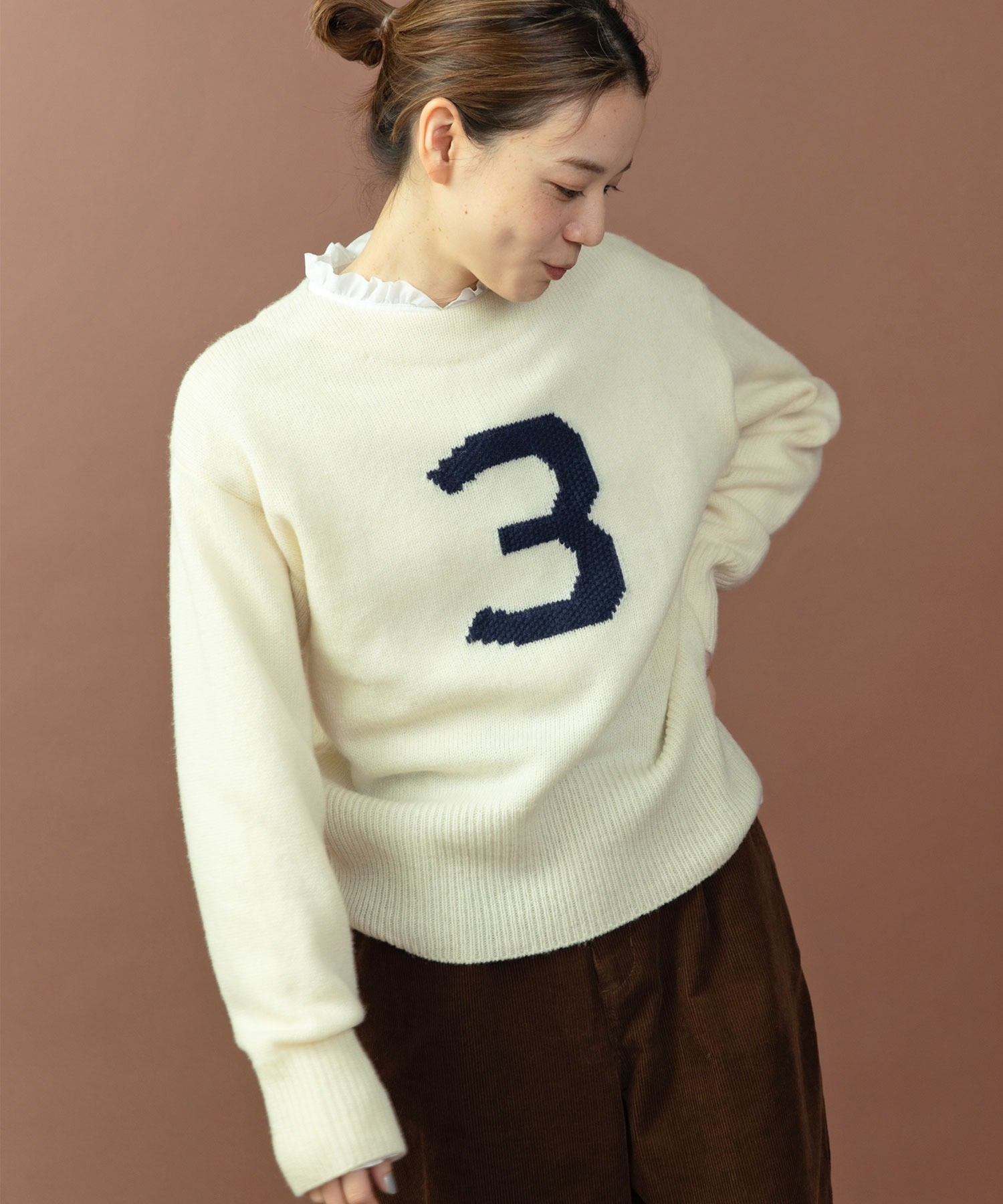 15Chloe3ページ AMBIDEX Store ○3インターシャ カレッジニットプルオーバー(F