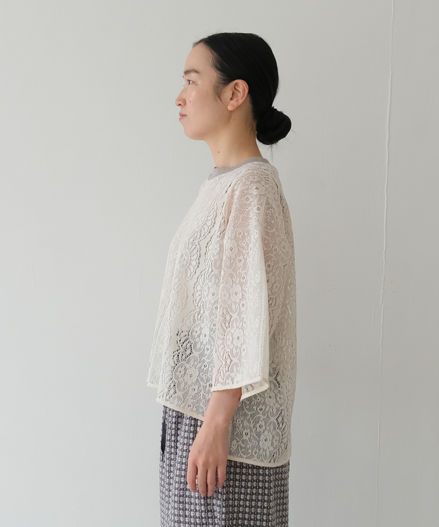 AMBIDEX Store 〇nostalgic lace short sleeve プルオーバー(F キナリ ...