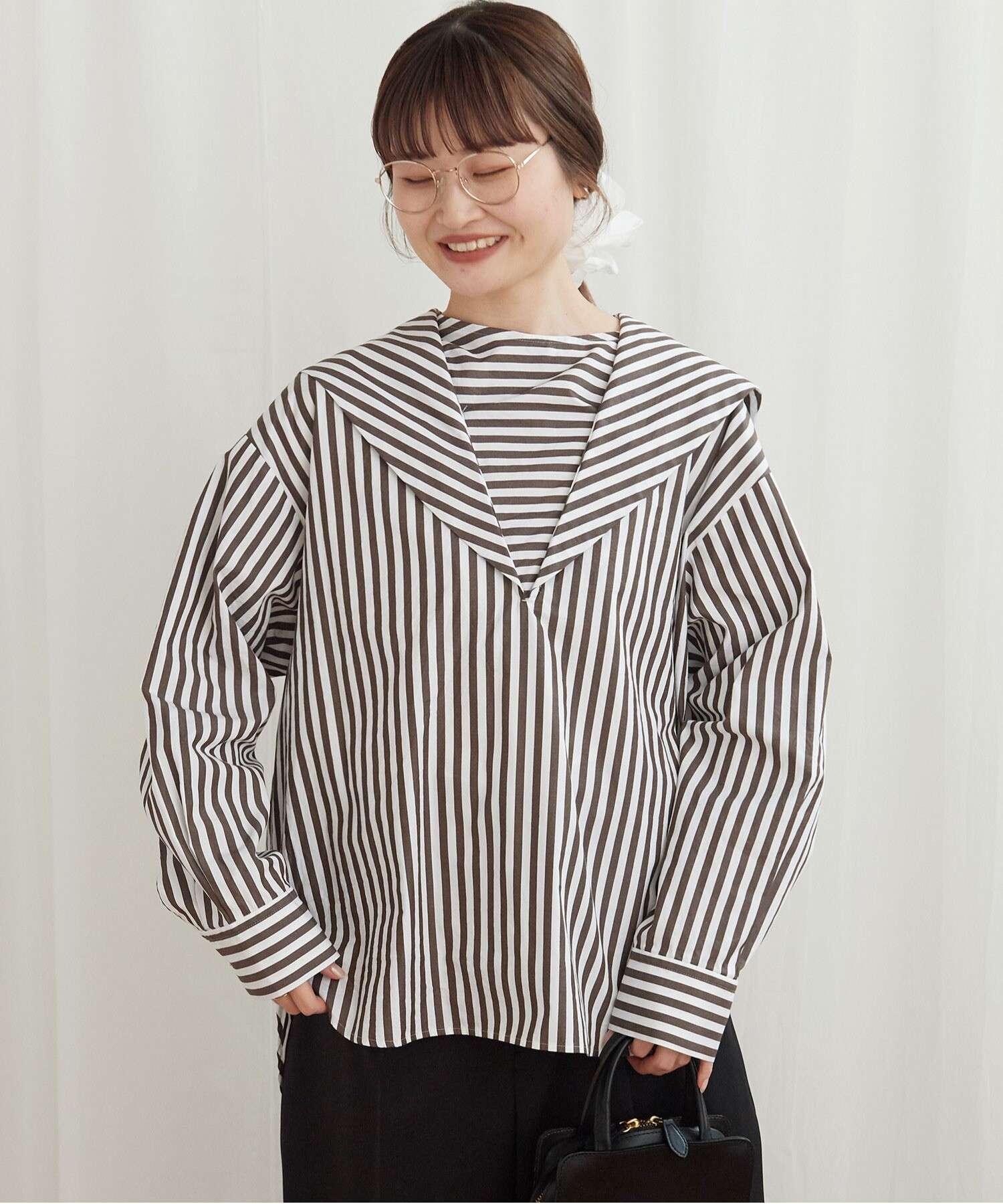 AMBIDEX Store ○STRIPE sailor shirts(F コゲチャ): l'atelier du savon