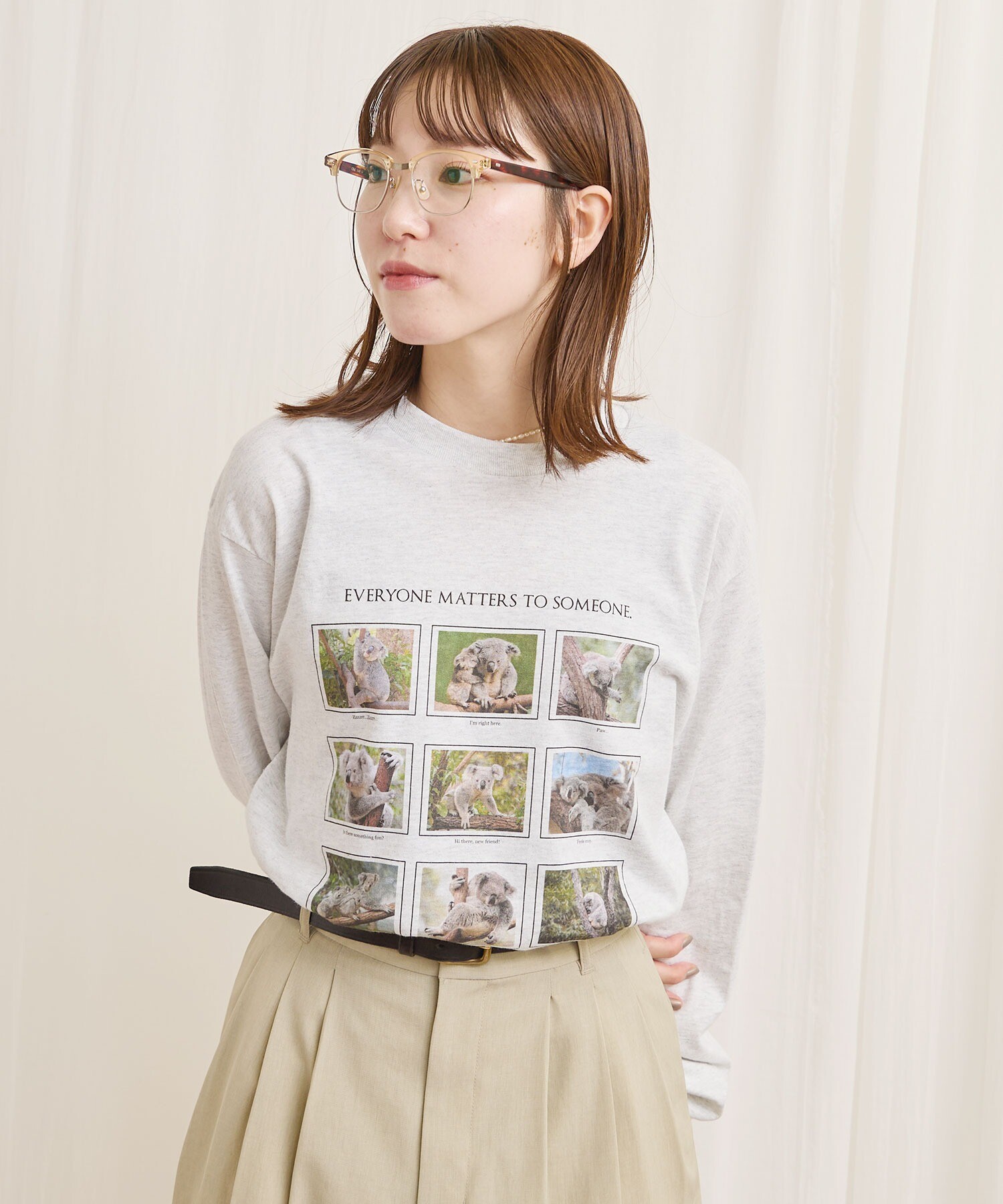 AMBIDEX Store someone special long sleeve(F アッシュグレー): l