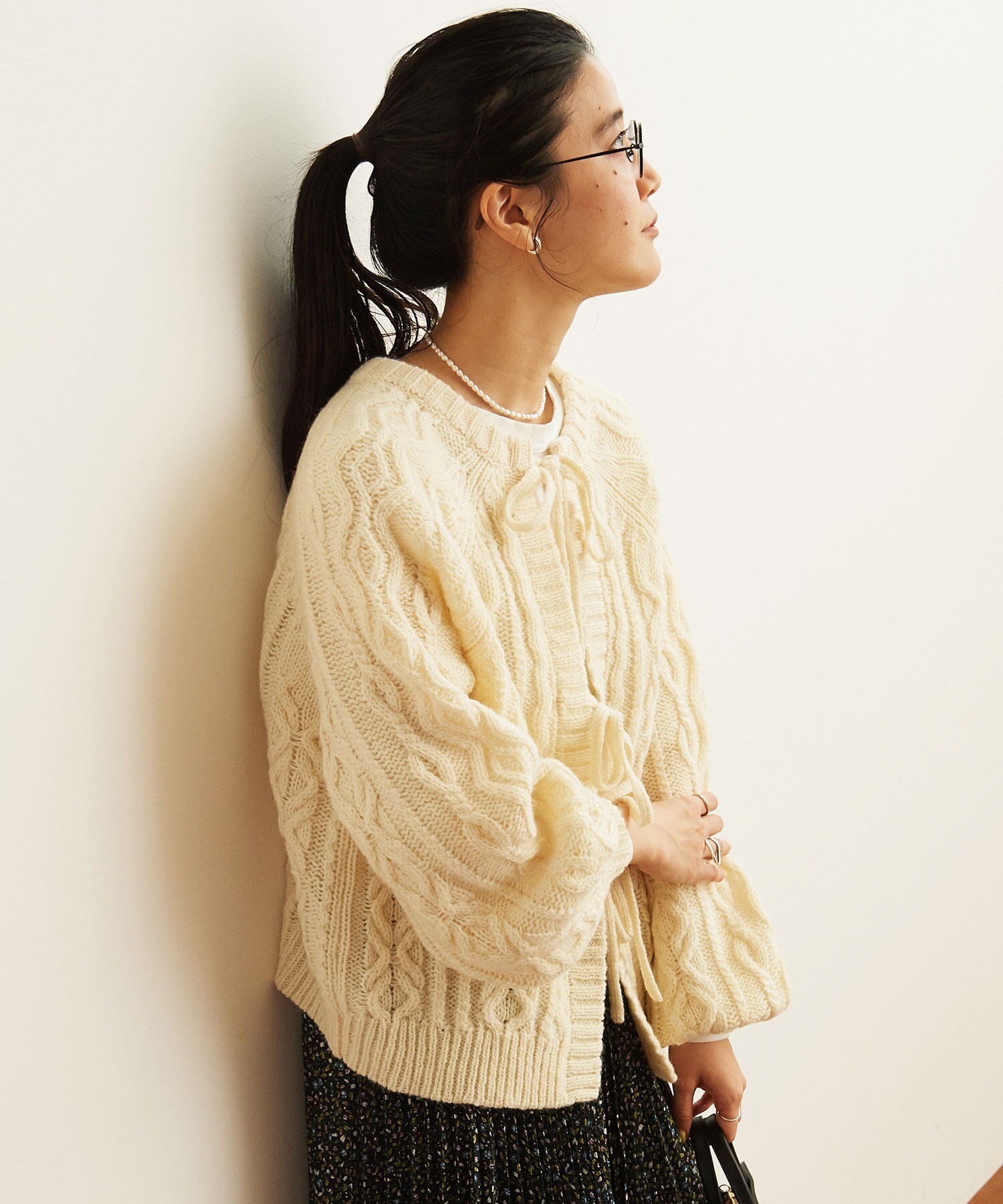 AMBIDEX Store 〇SHETLAND 2way カーディガン(F yellow): l'atelier du